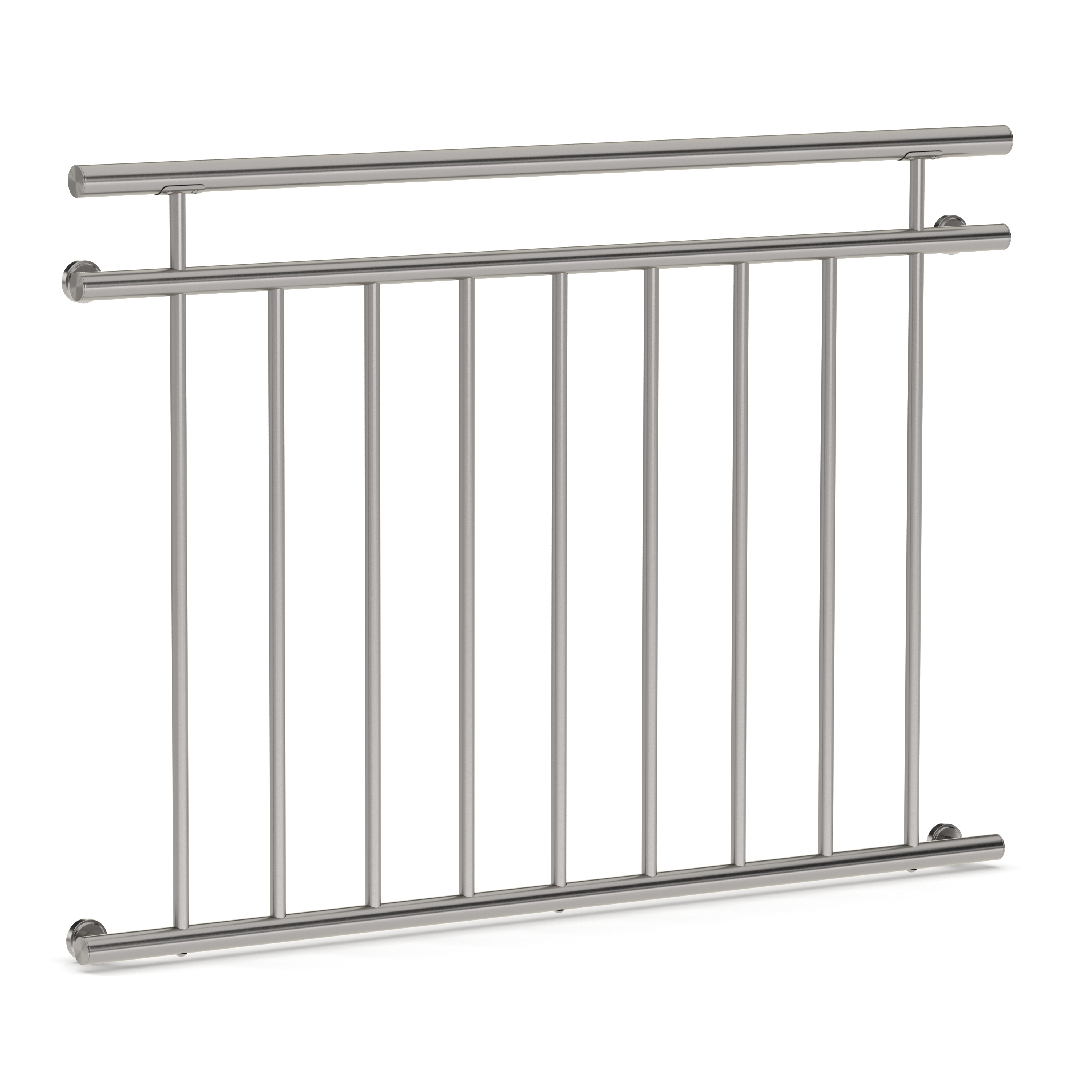 Geländer Französischer Balkon Edelstahl 128 x 90 cm