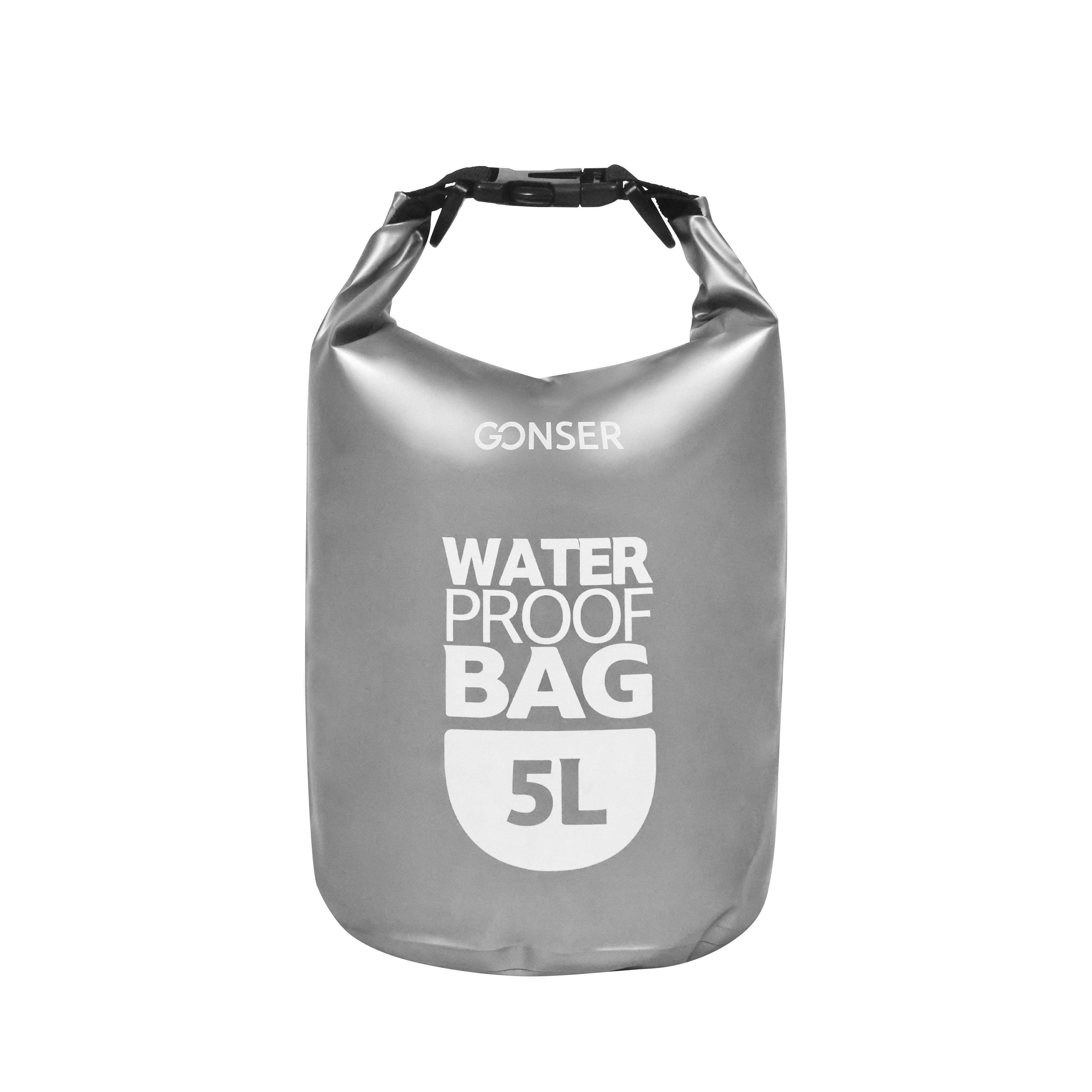 Dry Bag Tasche wasserdicht grau 5L