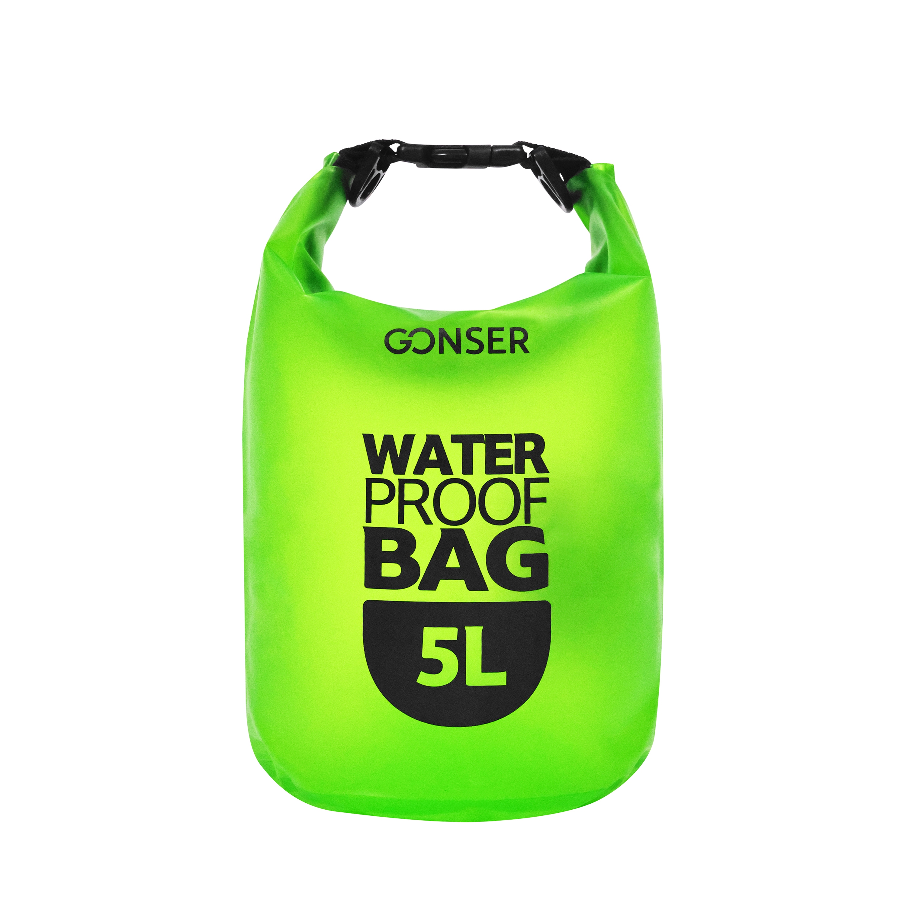 Image of Dry Bag Tasche wasserdicht transparent grün 5L