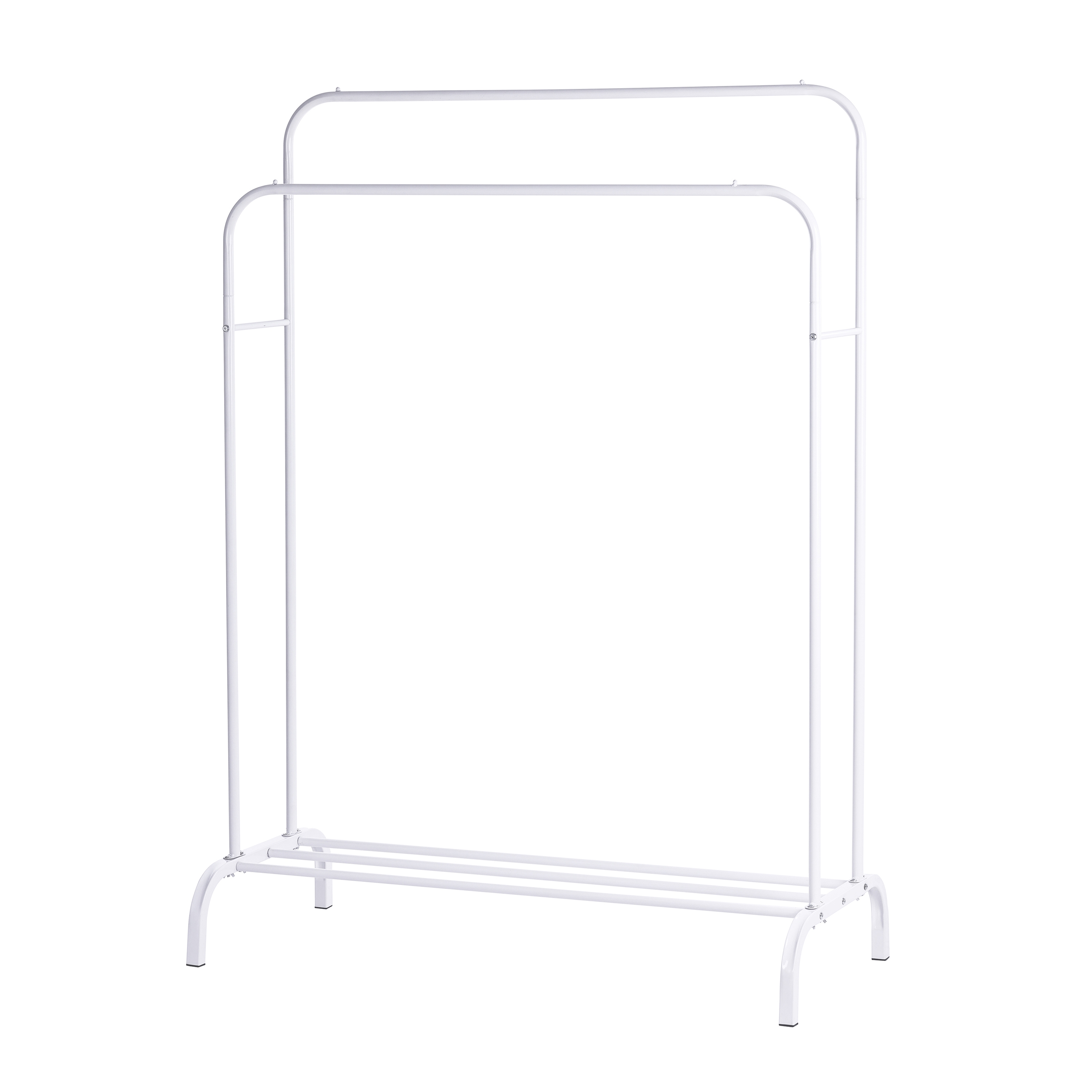 Image of Kleiderständer 2 Stangen bis 40 kg weiss