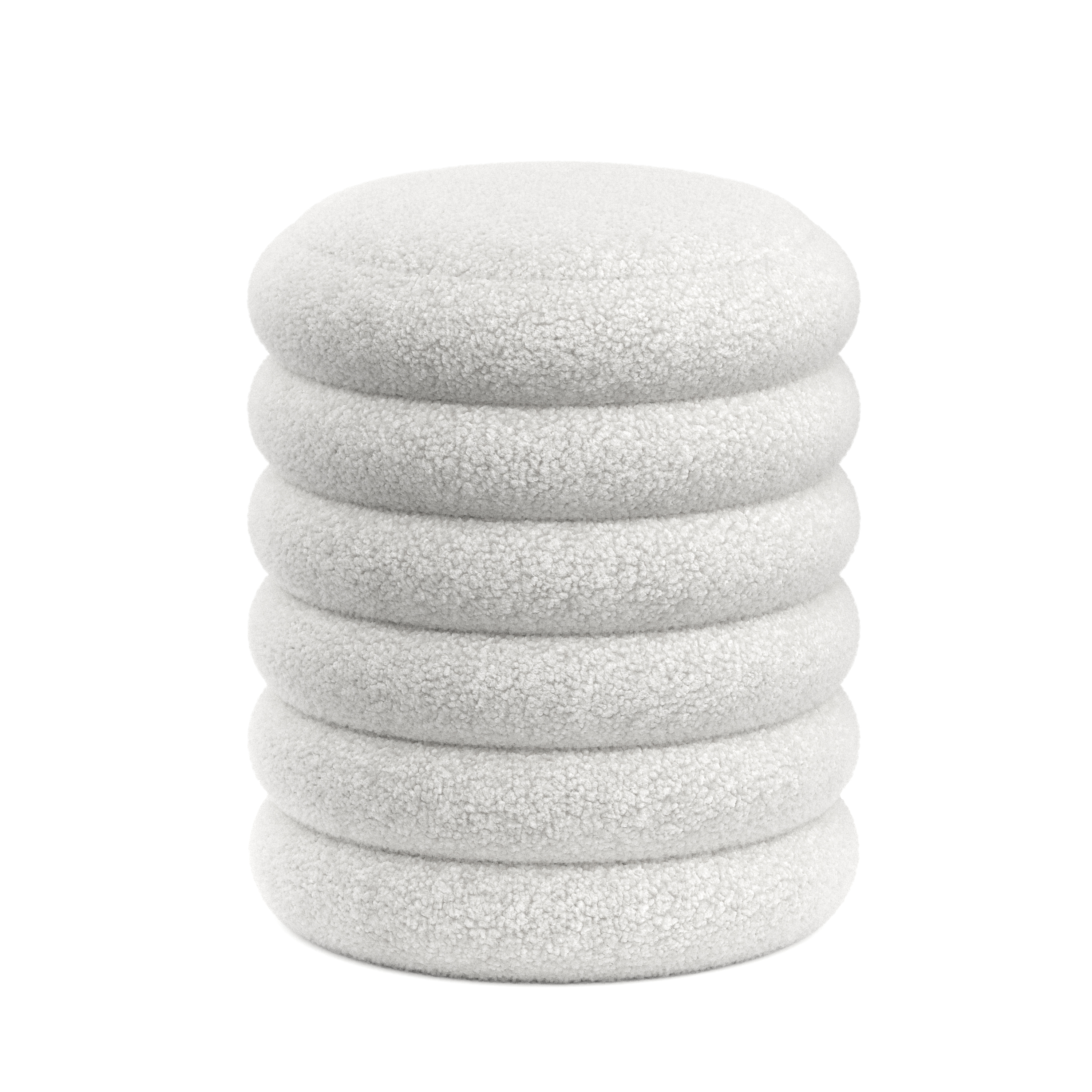 Image of Sitzhocker Teddy mit Stauraum JAR weiss