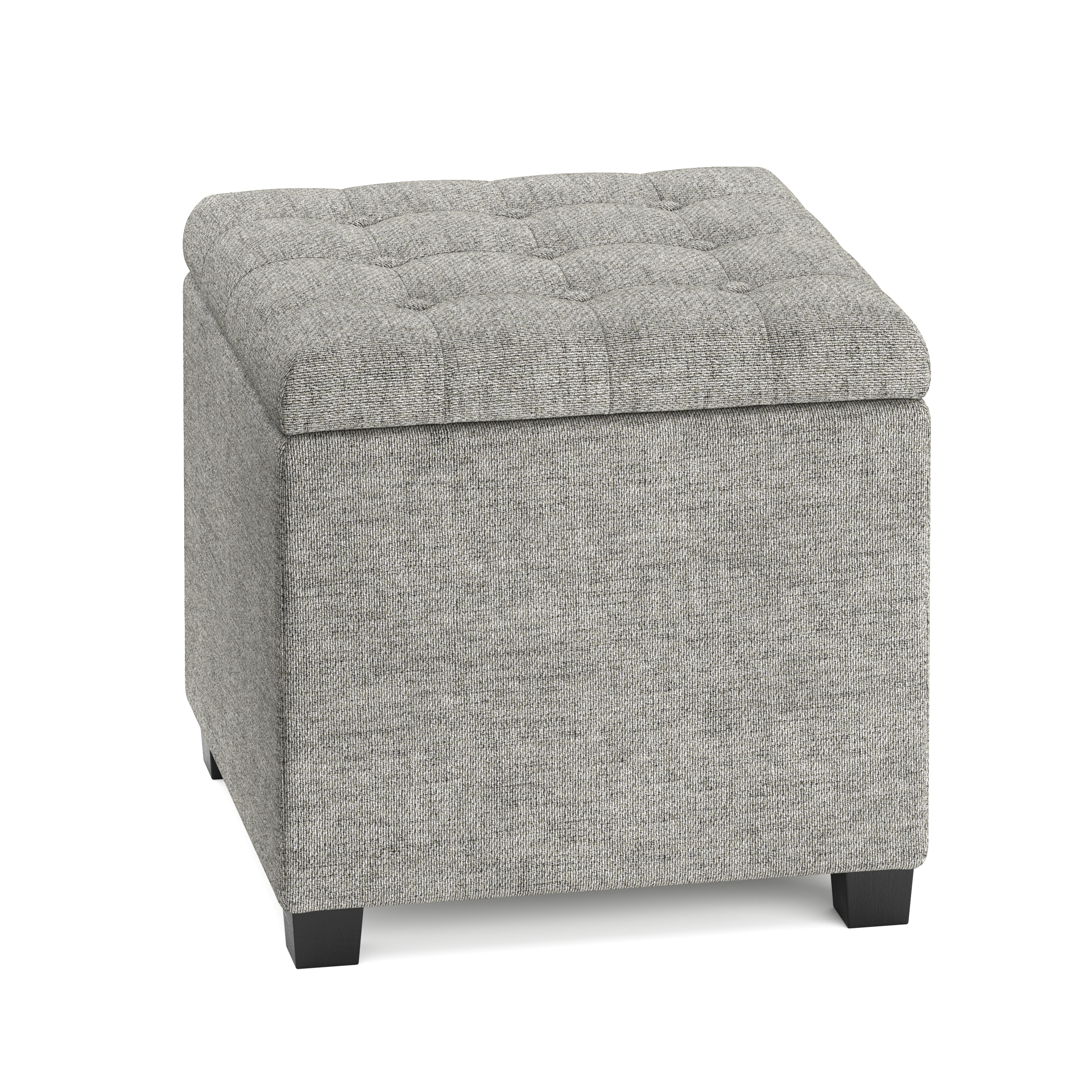 Sitzhocker mit Stauraum LIM grau