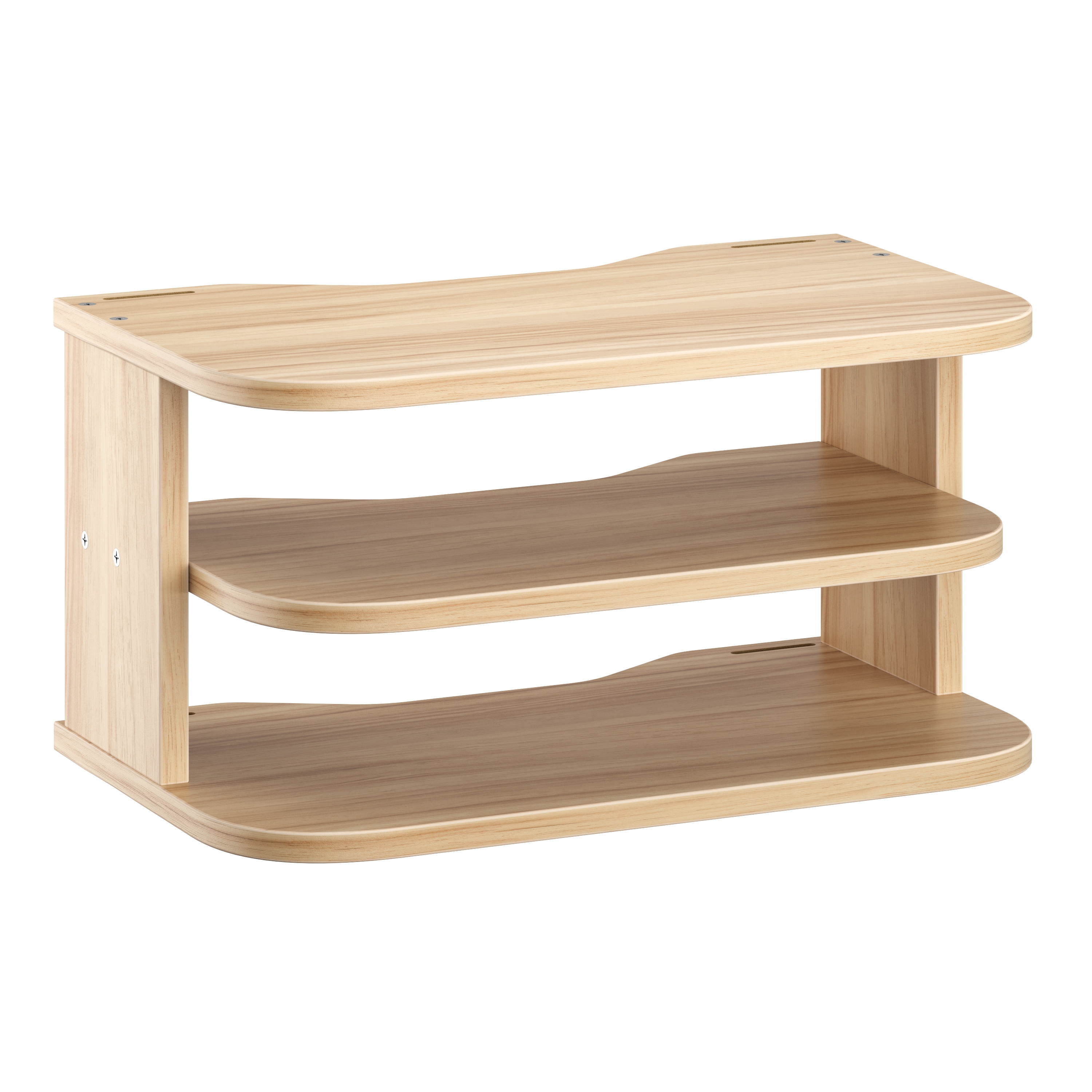 Wandregal für Multimedia 33 x 20 x 17 cm hellbraun