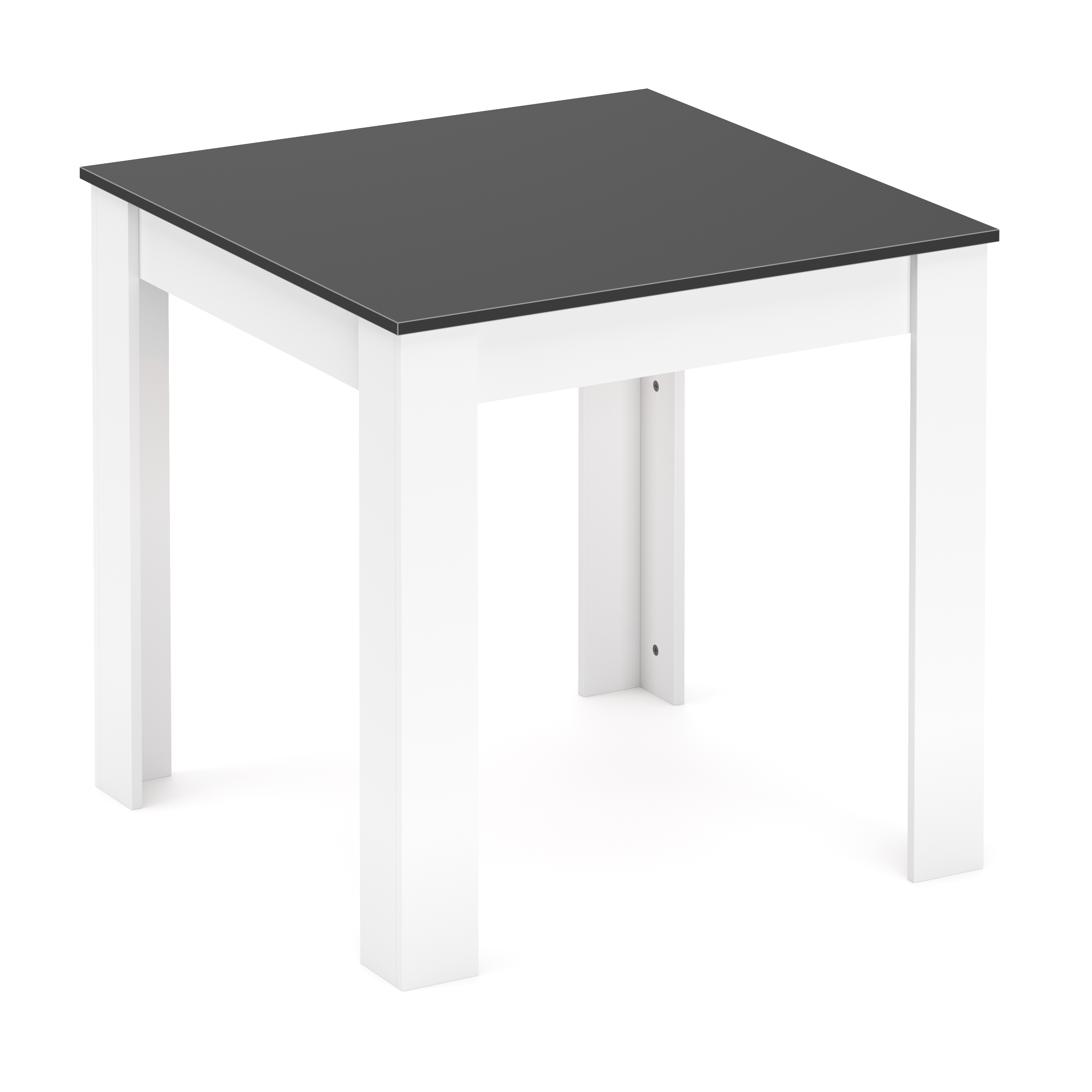 Esstisch CALEB 80 x 80 cm anthrazit/weiss