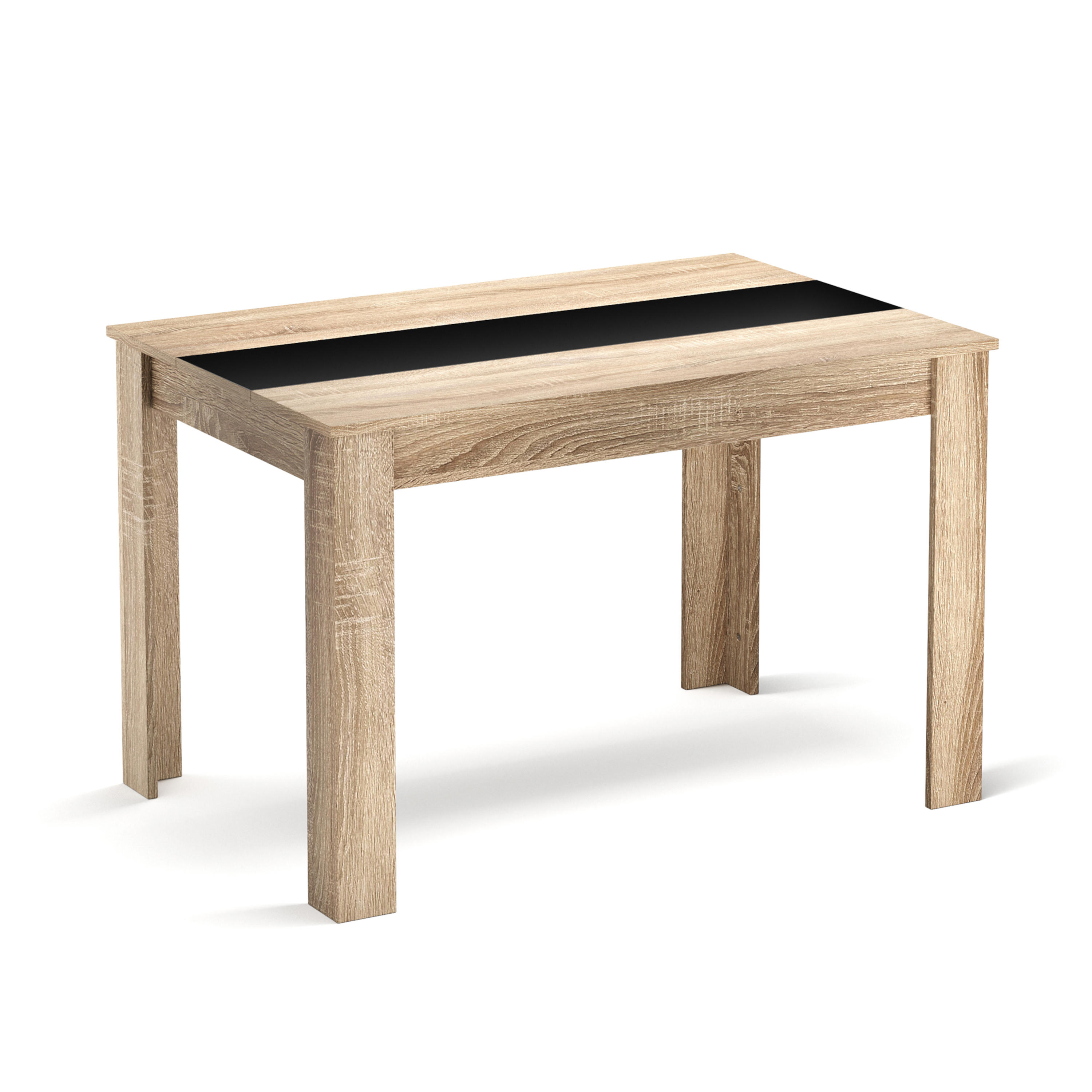 Esstisch ACCENT mit Wendeplatte 120 x 80 cm braun