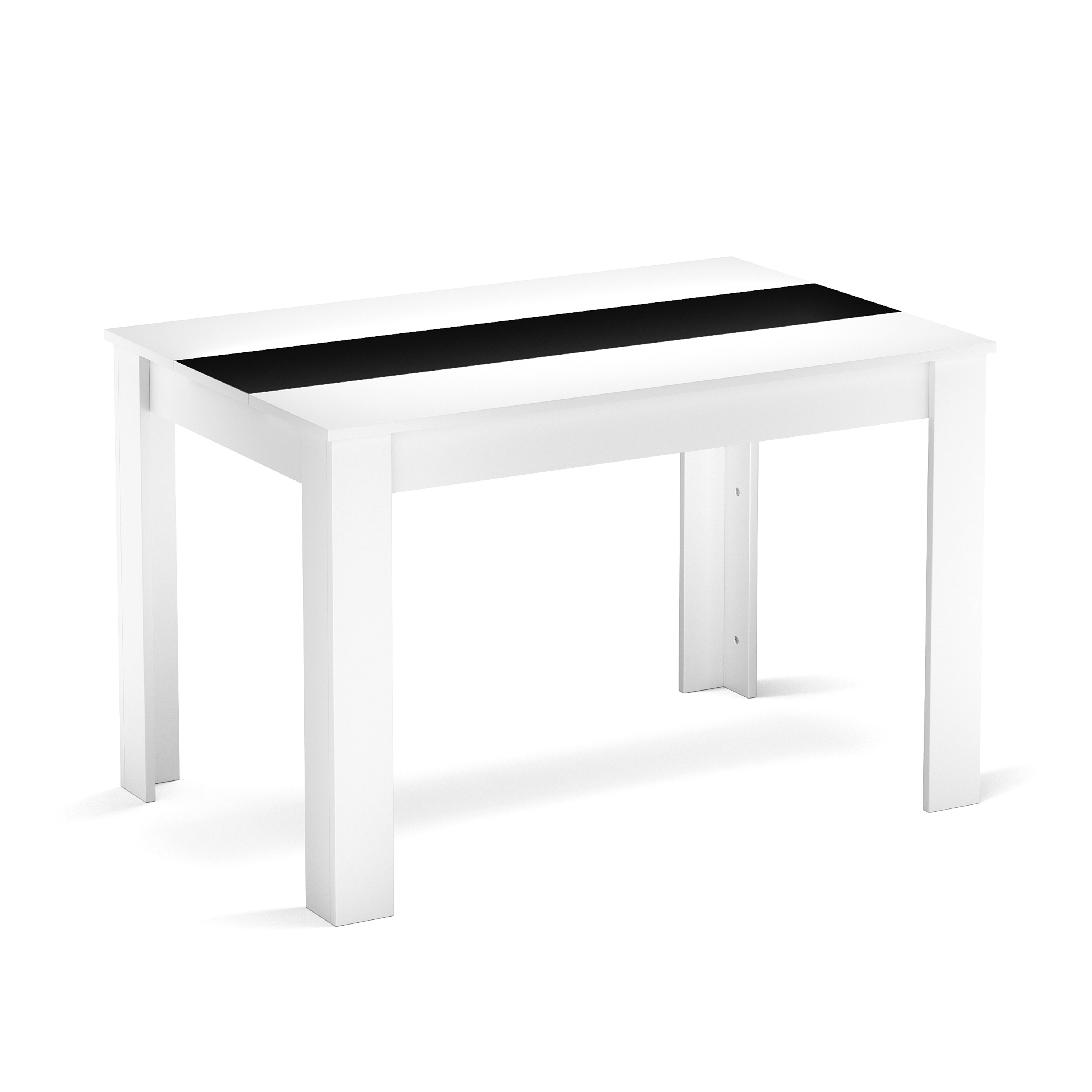 Esstisch ACCENT mit Wendeplatte 120 x 80 cm weiss