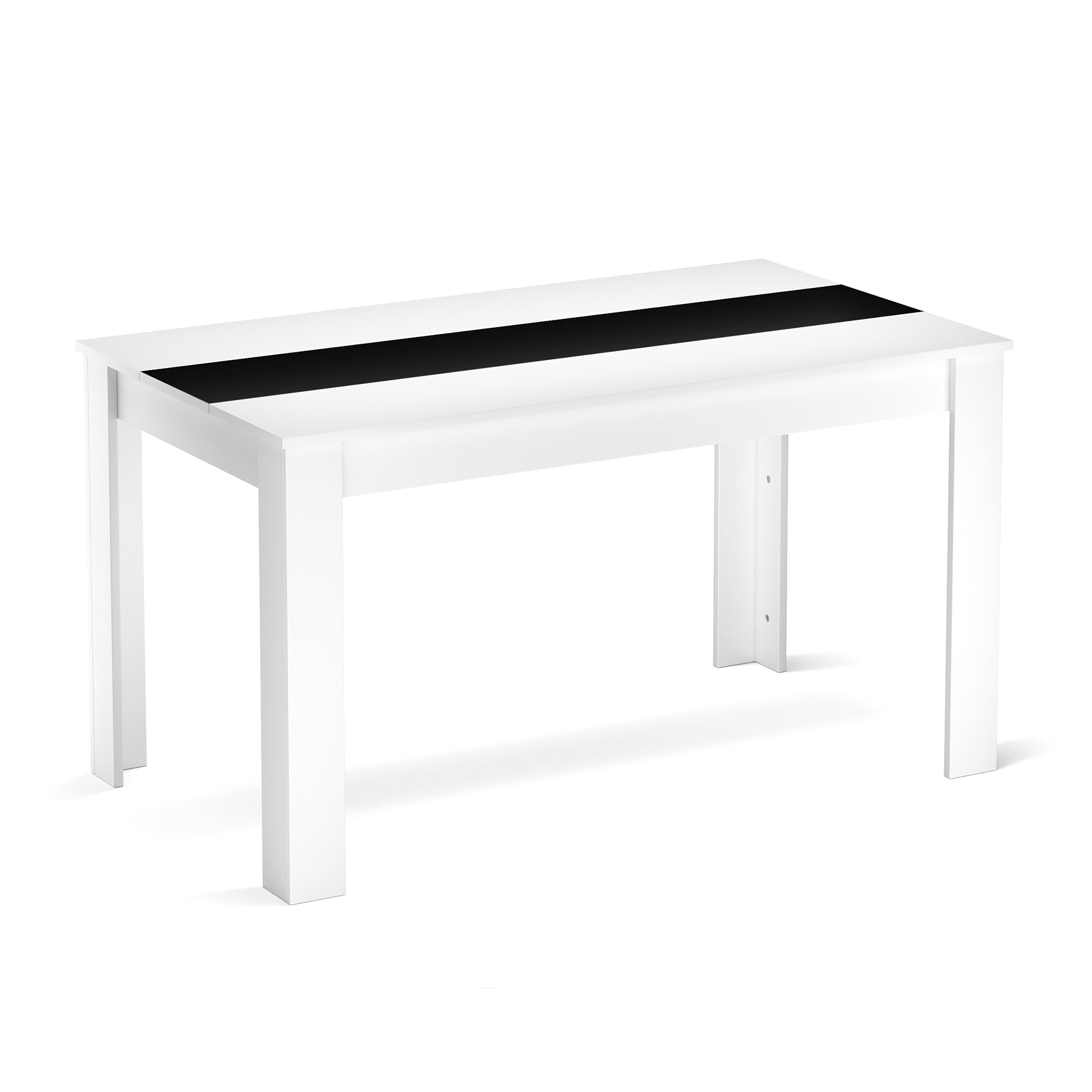 Esstisch ACCENT mit Wendeplatte 140 x 80 cm weiss