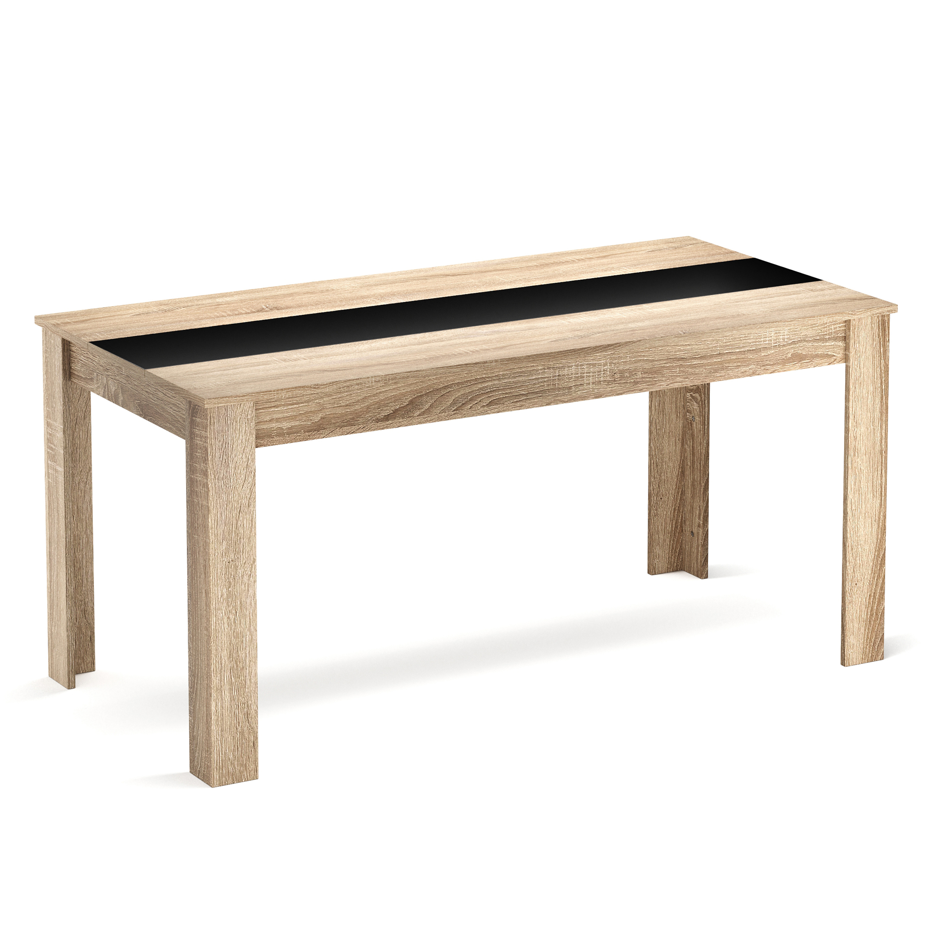 Esstisch ACCENT mit Wendeplatte 160 x 90 cm braun