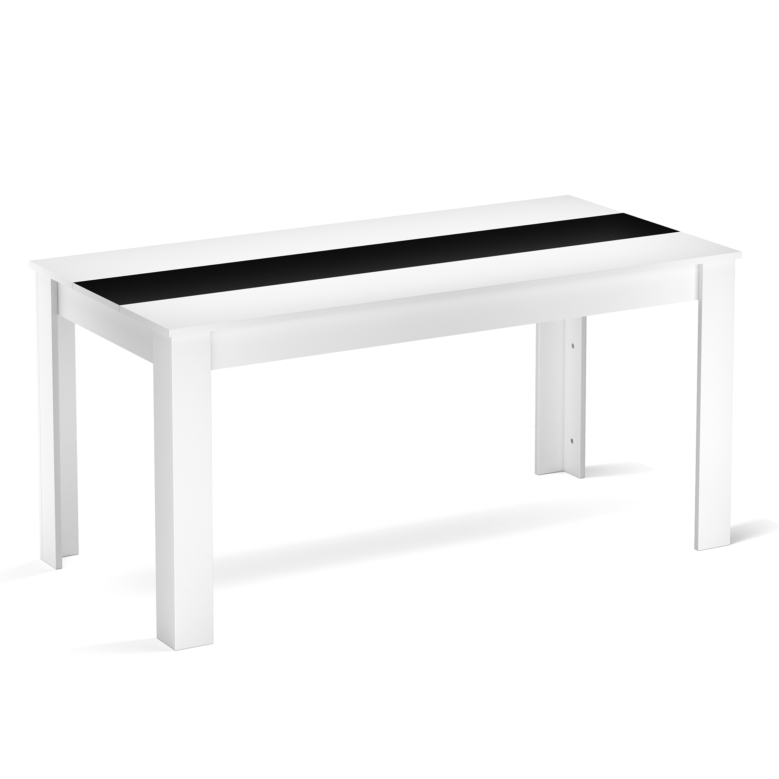 Esstisch ACCENT mit Wendeplatte 160 x 90 cm weiss