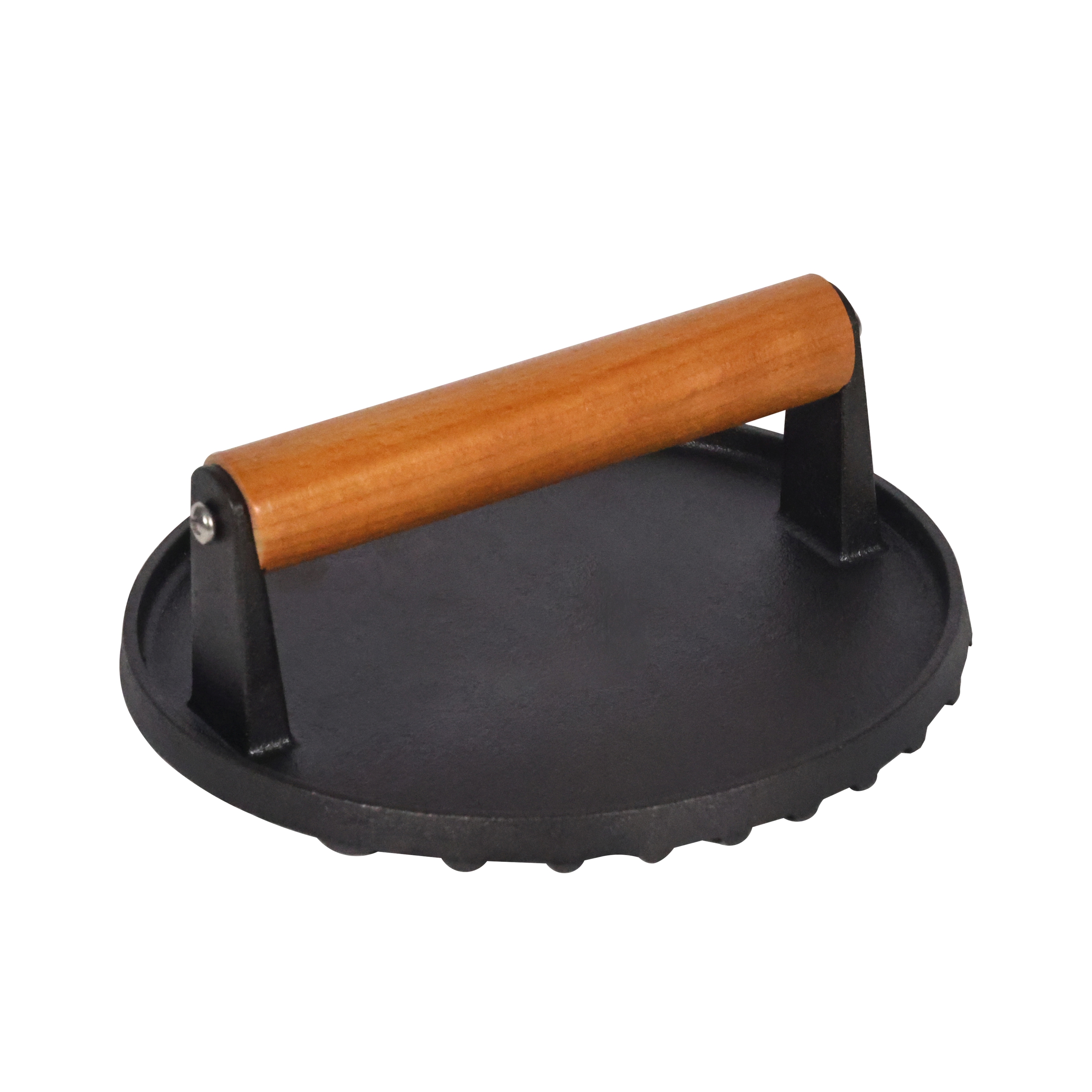 Burgerpresse Gusseisen rund 18 cm schwarz