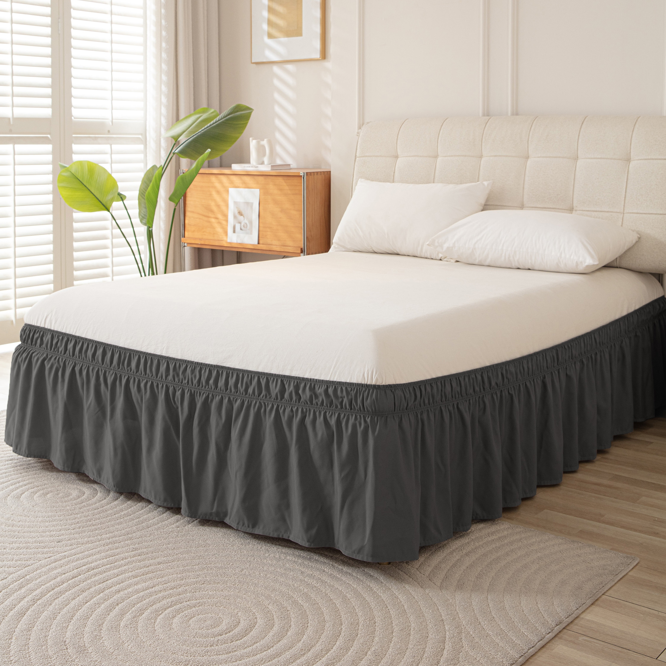Betthusse elastisch 140 x 200 cm anthrazit