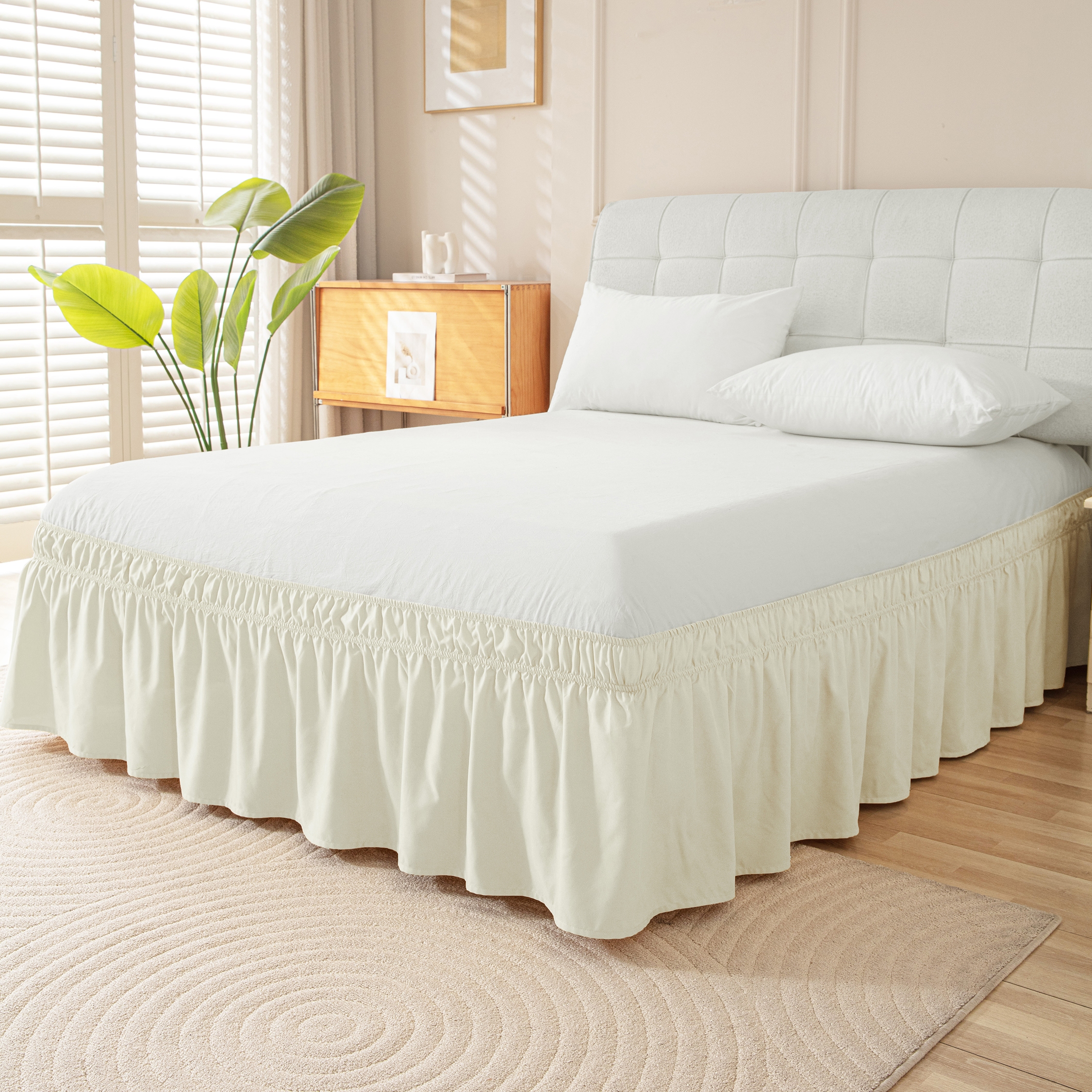 Betthusse elastisch 140 x 200 cm beige