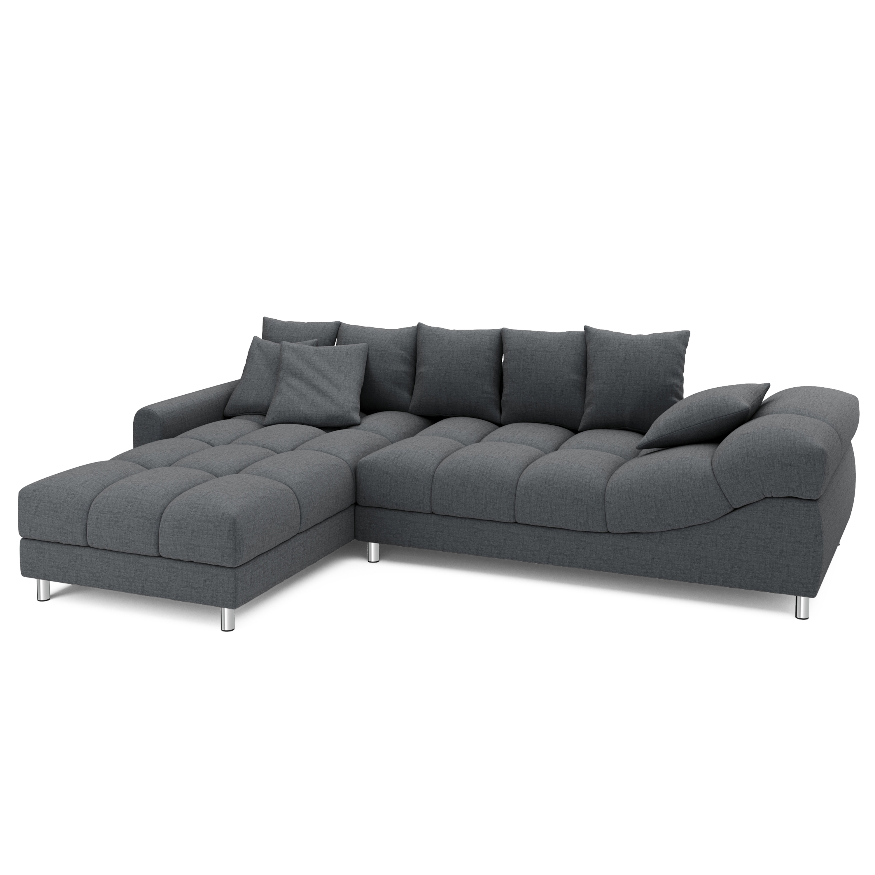 Ecksofa SUMMER links anthrazit