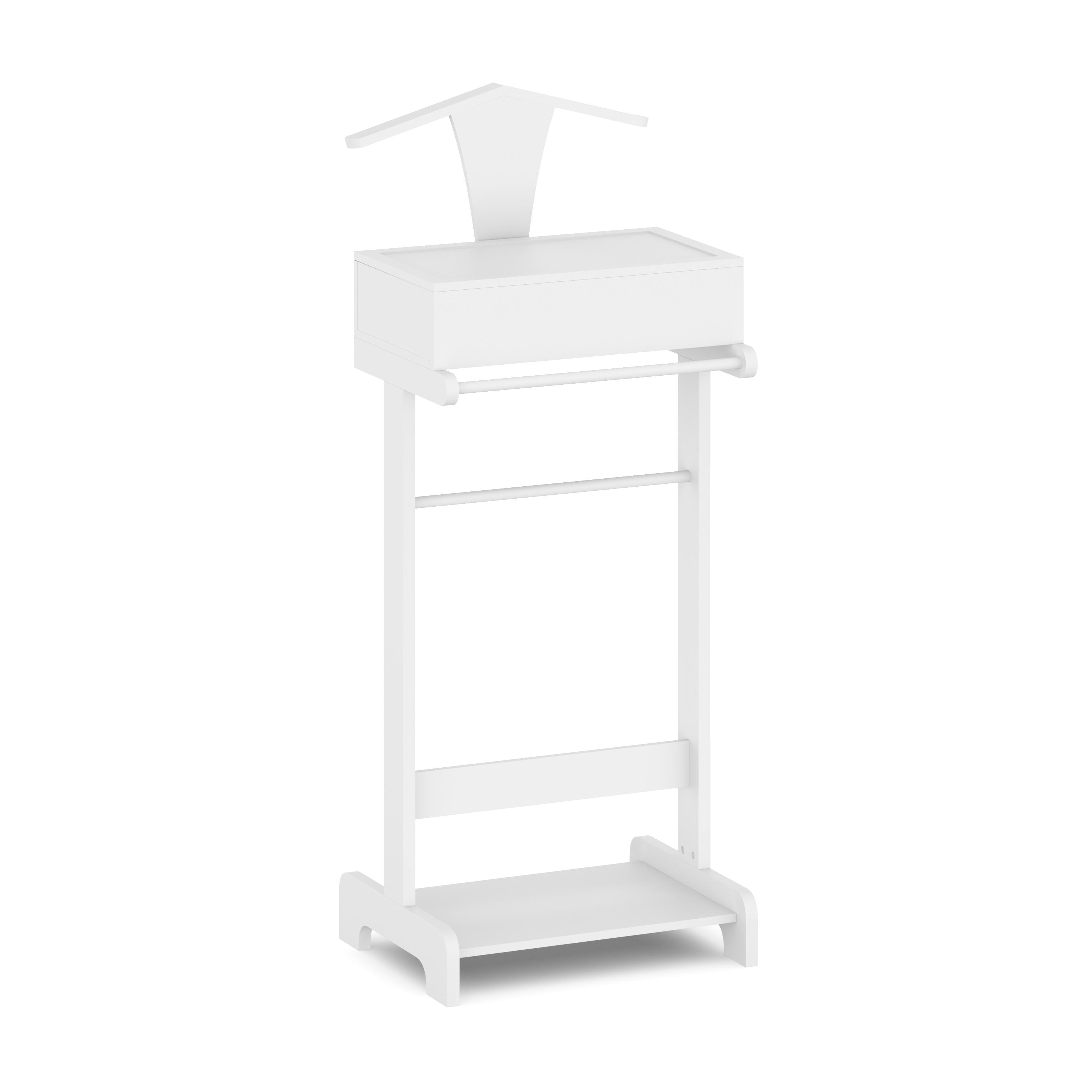 Image of Herrendiener Kleiderständer VIRELlE 44 x 110 cm weiss