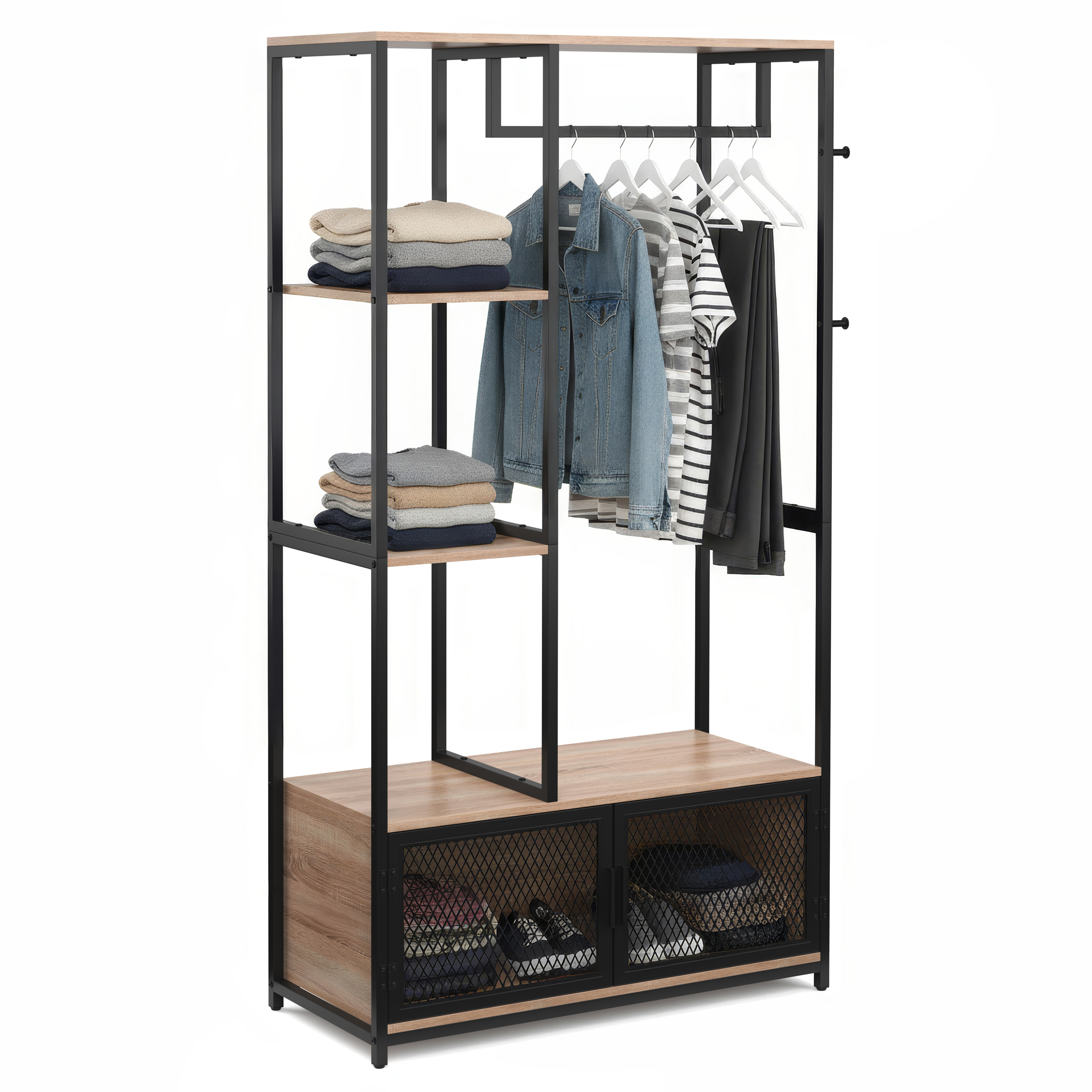 Image of Garderobe Kleiderständer LORE 90 x 166 cm