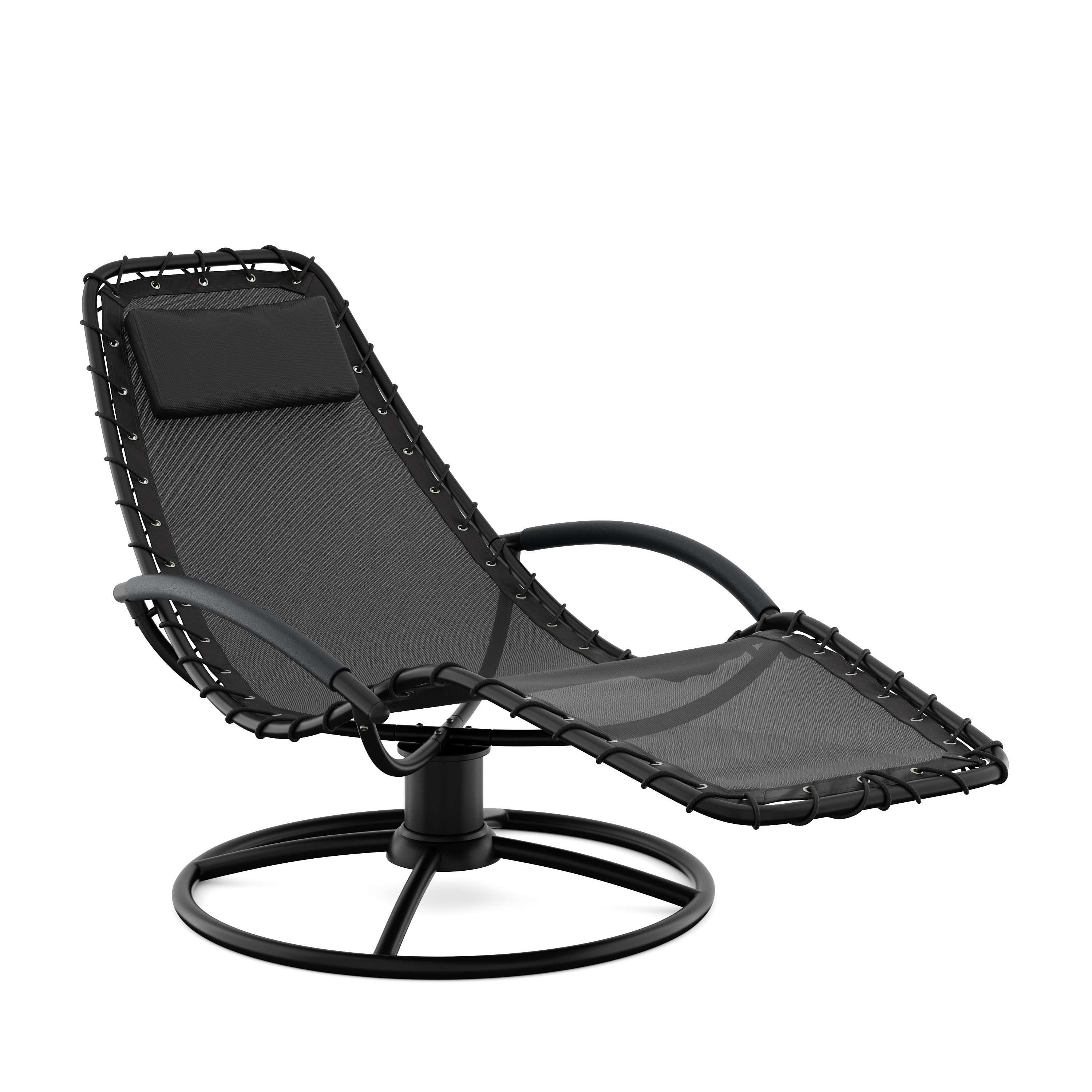 Image of Sonneliege Schaukelstuhl GRENIVA schwarz