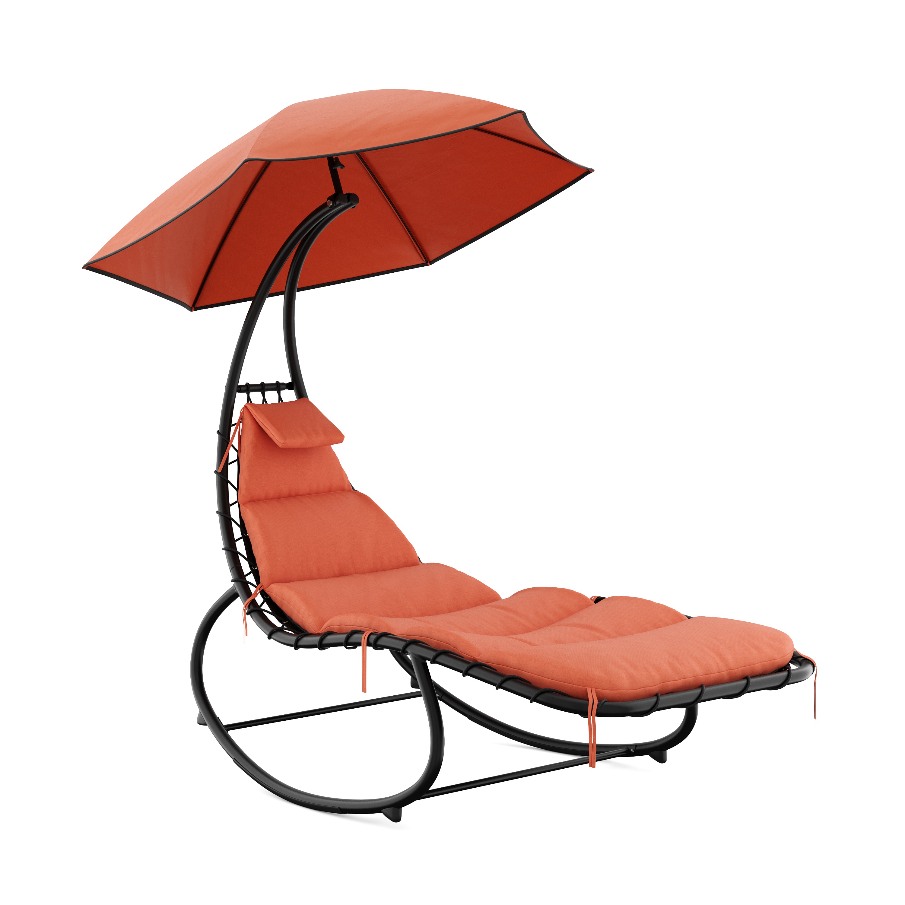 Sonnenliege Schaukelstuhl GRAVANA orange