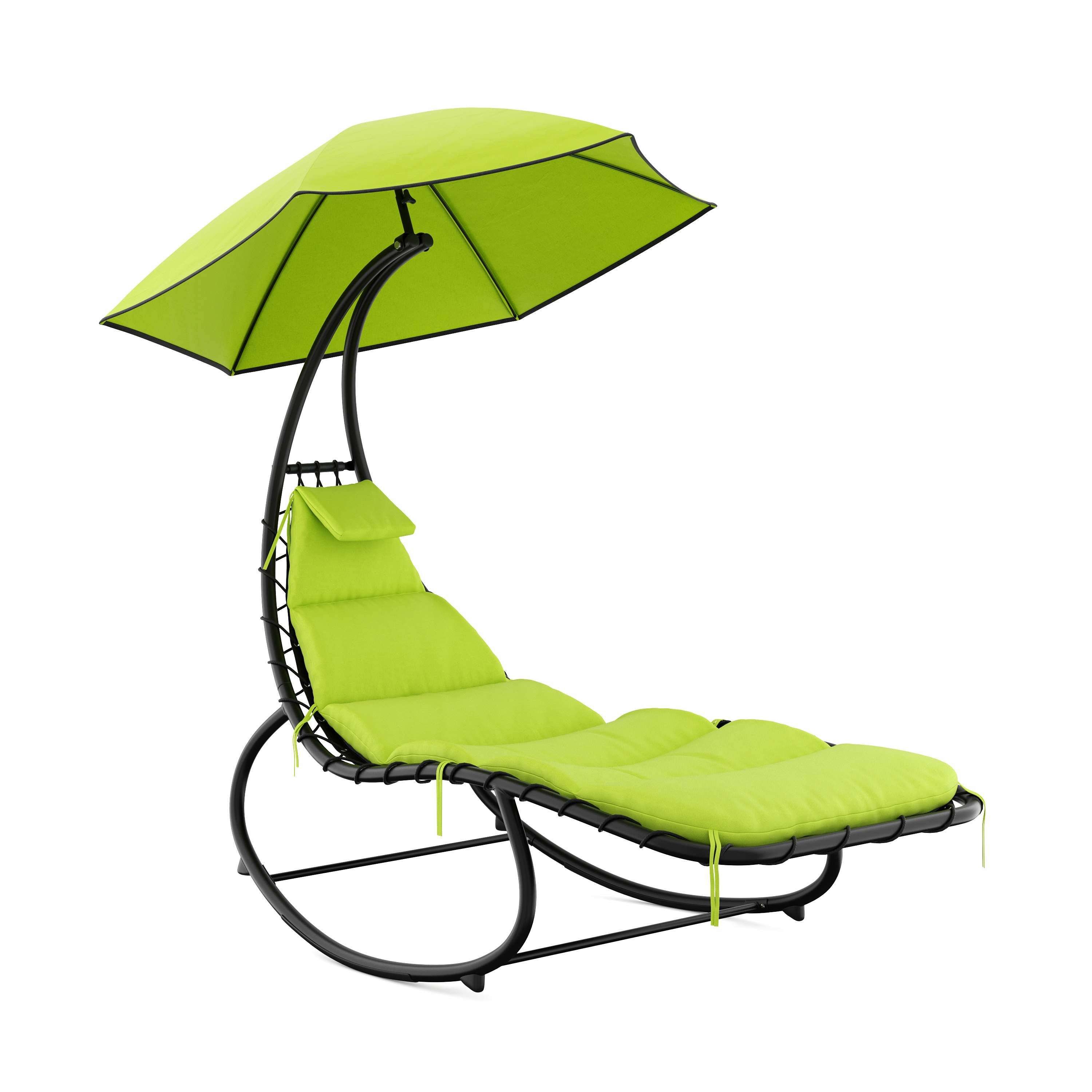 Image of Sonnenliege Schaukelstuhl GRAVANA grün