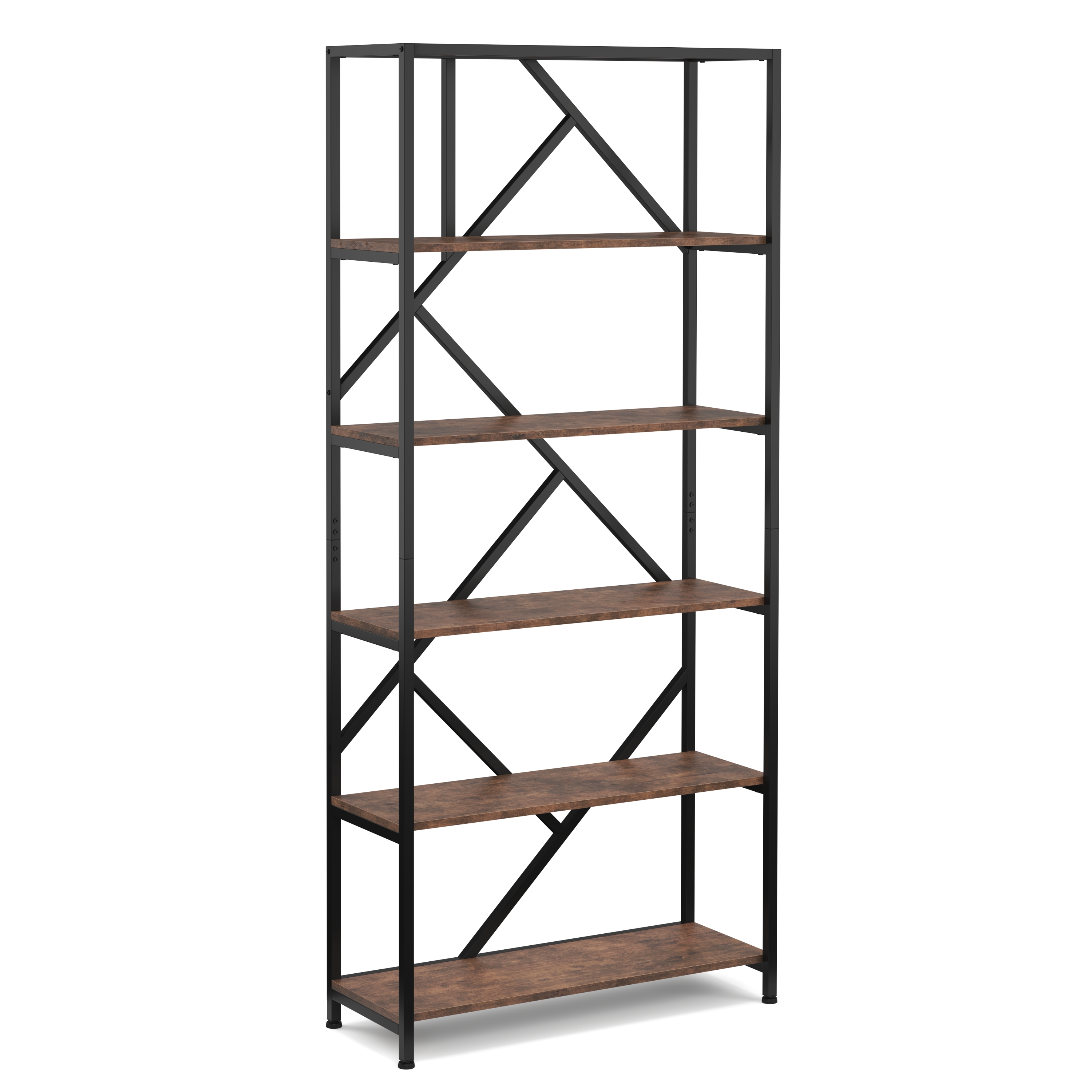 Bücherregal Vintage BONITA 5 Ebenen 80 x 180 cm