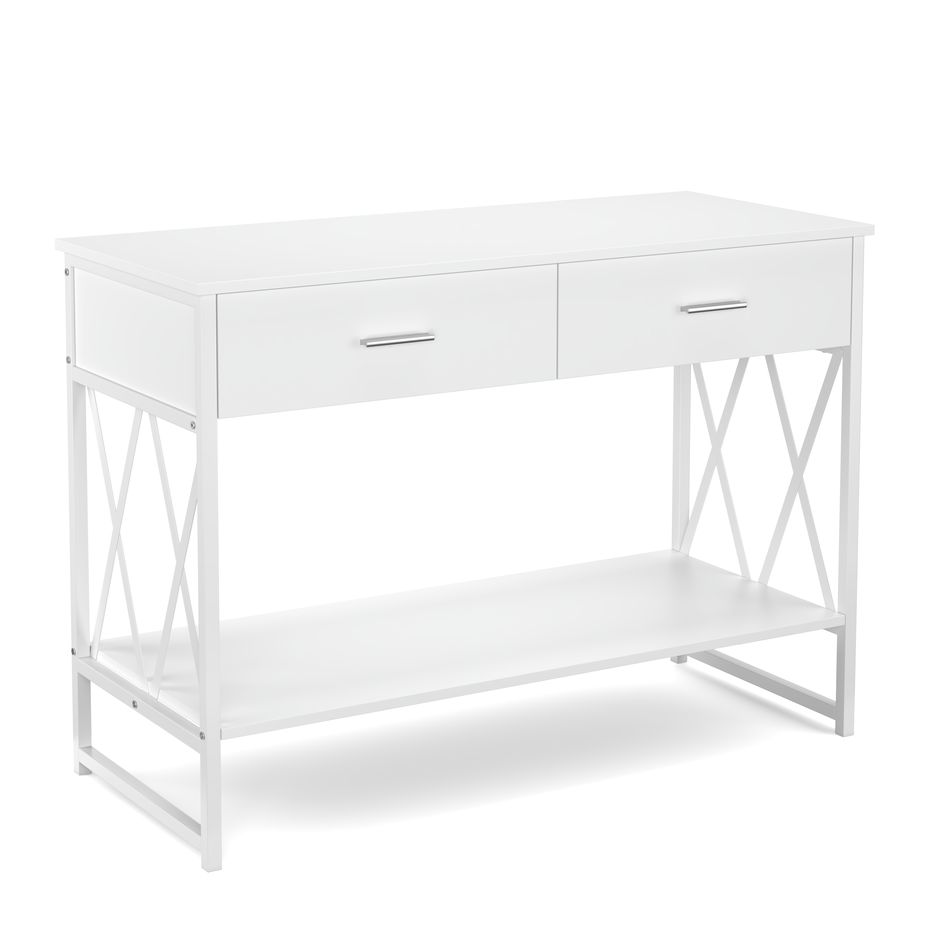 Konsolentisch ASHER 107 x 76 cm weiss