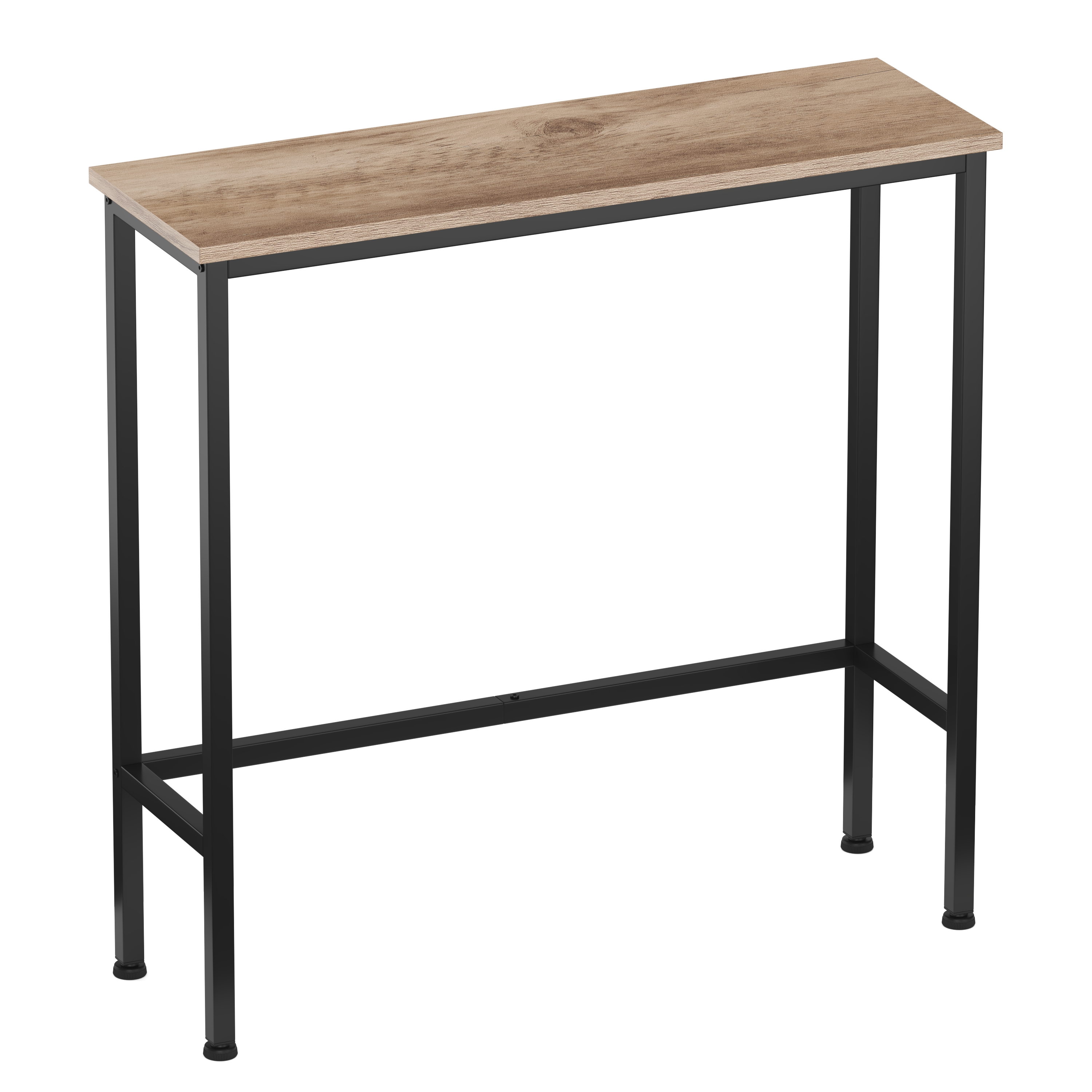 Konsolentisch CONSOLA 75 x 75 cm braun/schwarz