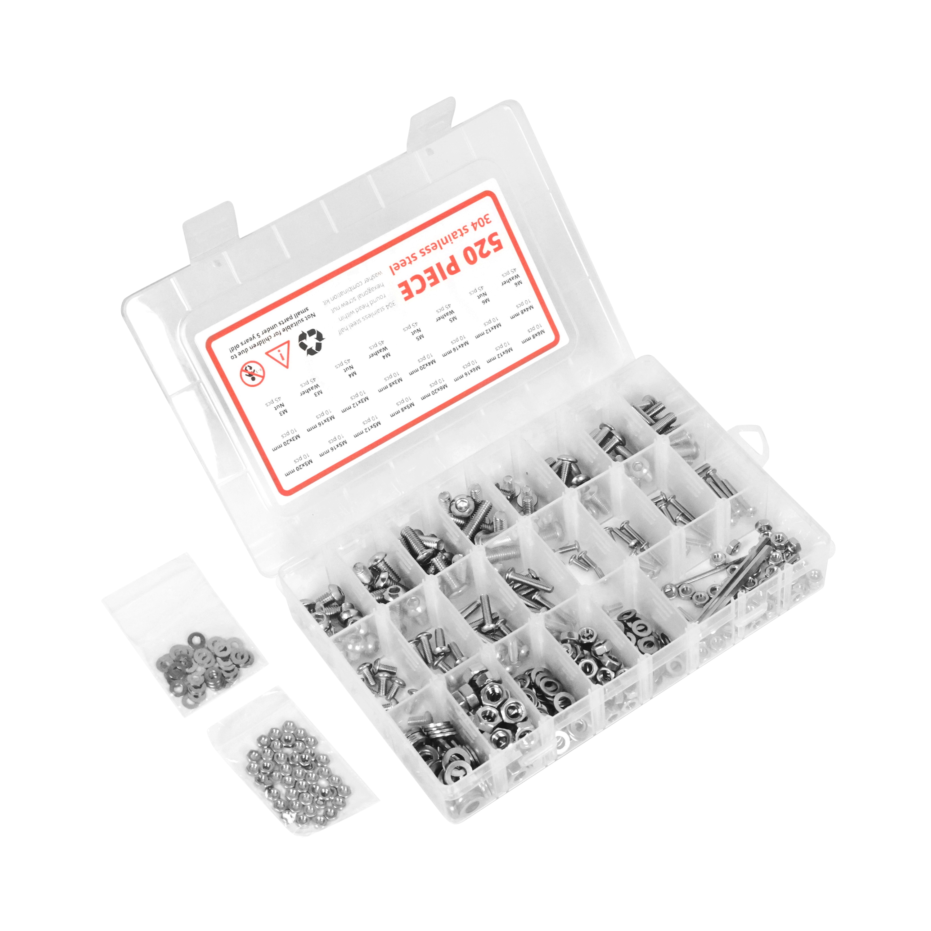 Gewindeschrauben Zylinderkopf Set 520-teilig