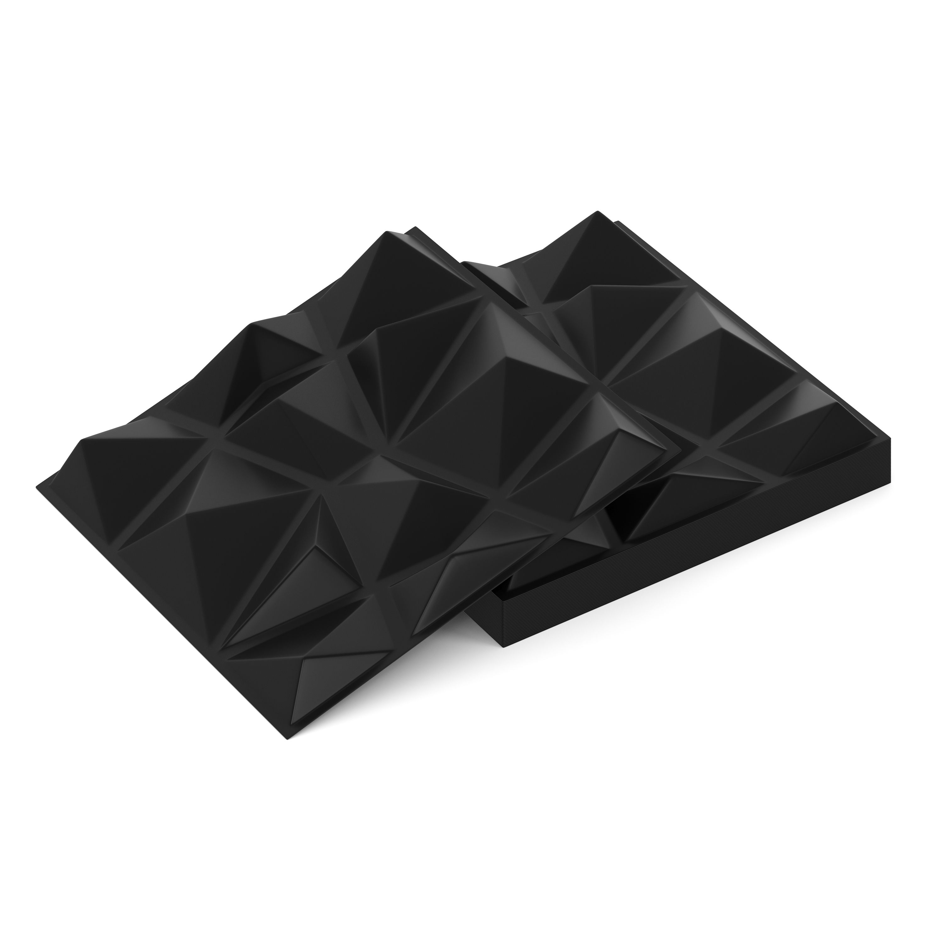 3D Wandpaneel 33er Set schwarz