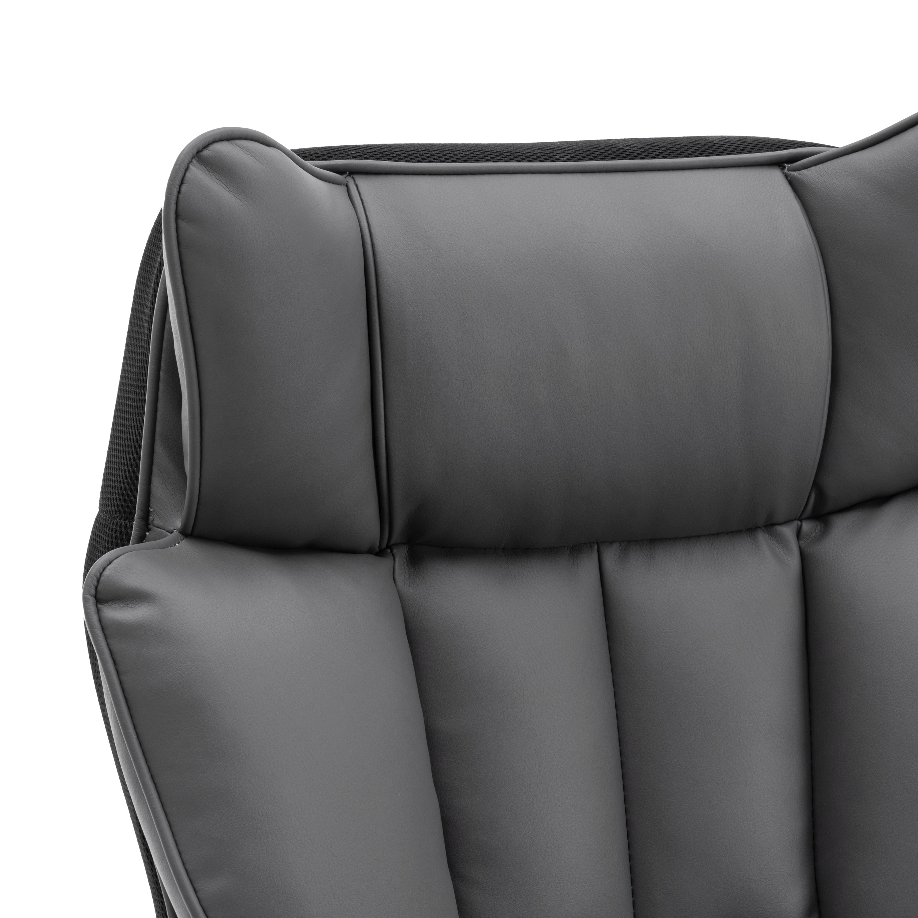 Bürostuhl Leder CHICAGO grau | GONSER.CH