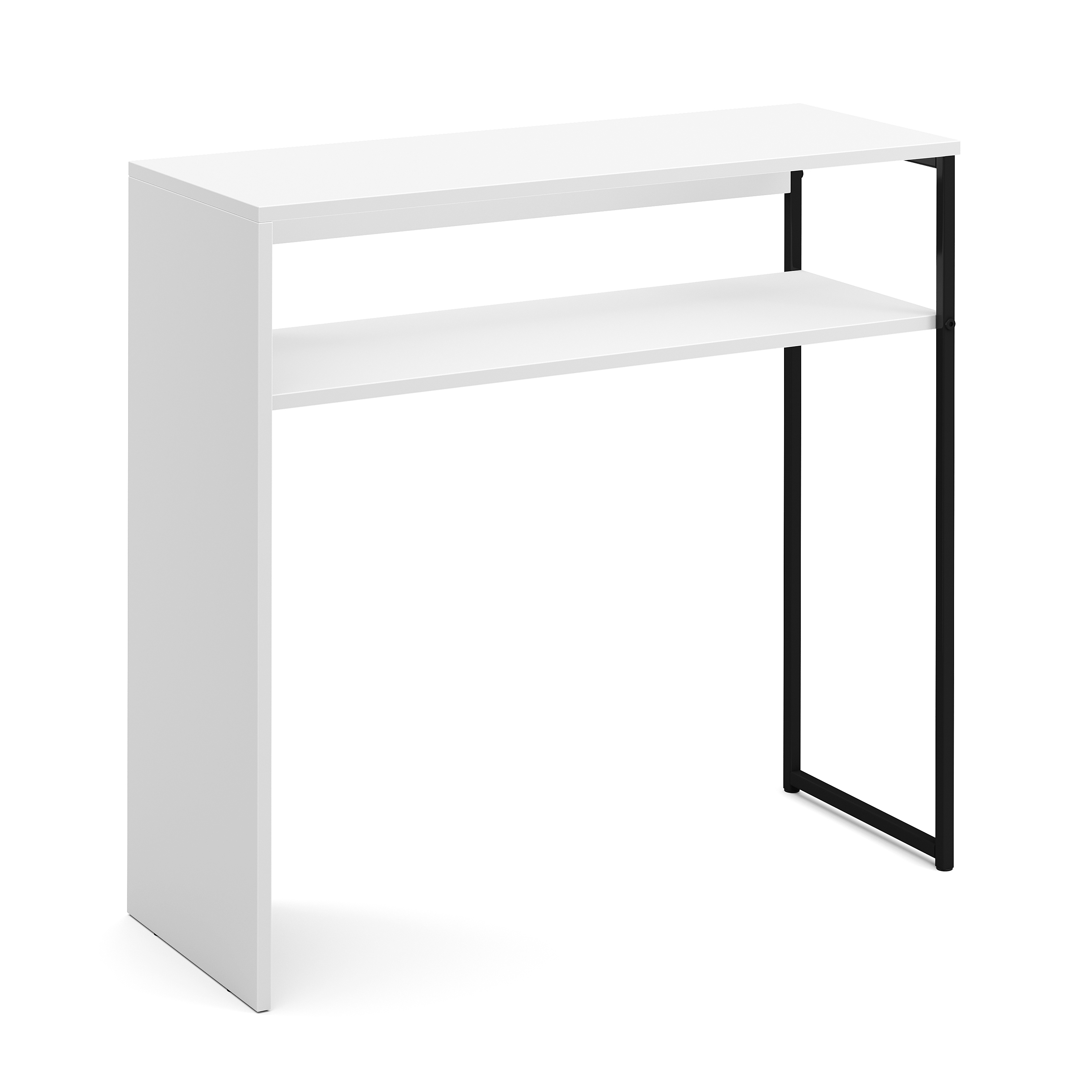 Konsolentisch CALMAN 80 x 75 cm weiss/schwarz