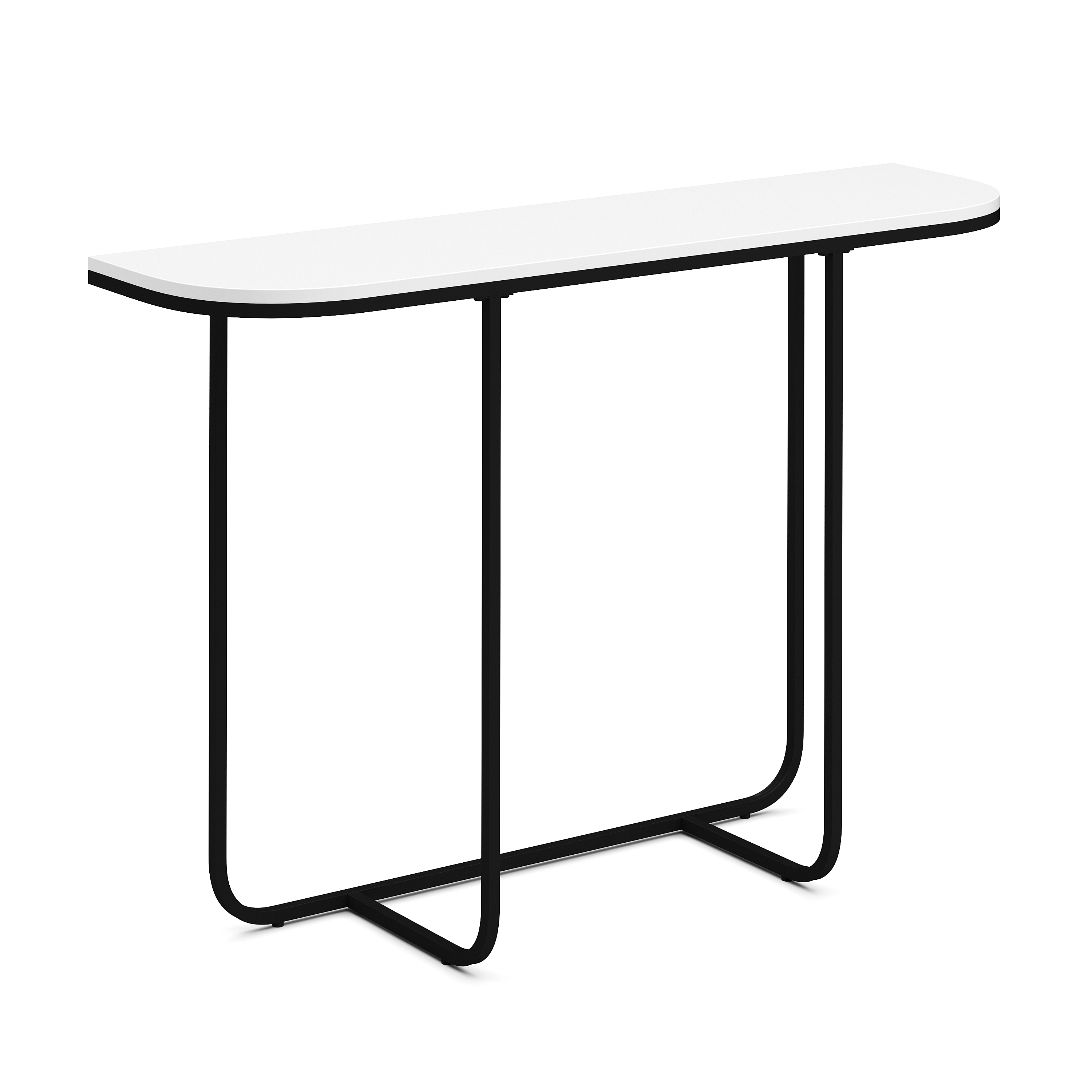 Konsolentisch ZANE 112 x 76 cm weiss/schwarz