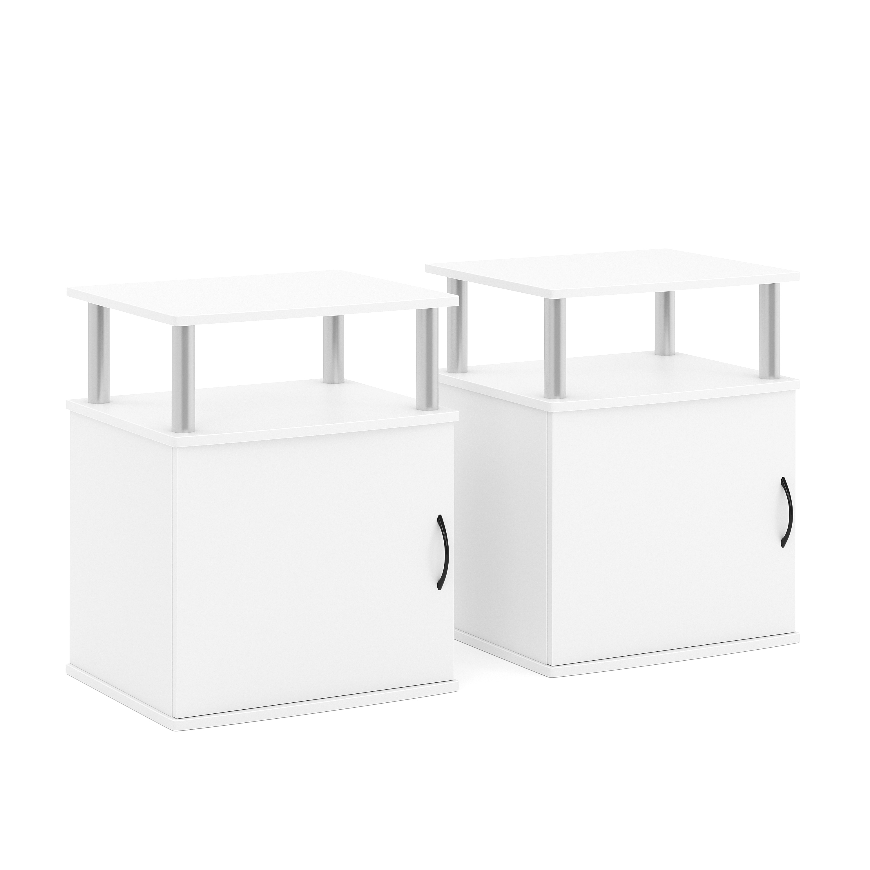 Nachttisch MODO 48 x 61 cm 2er Set weiss