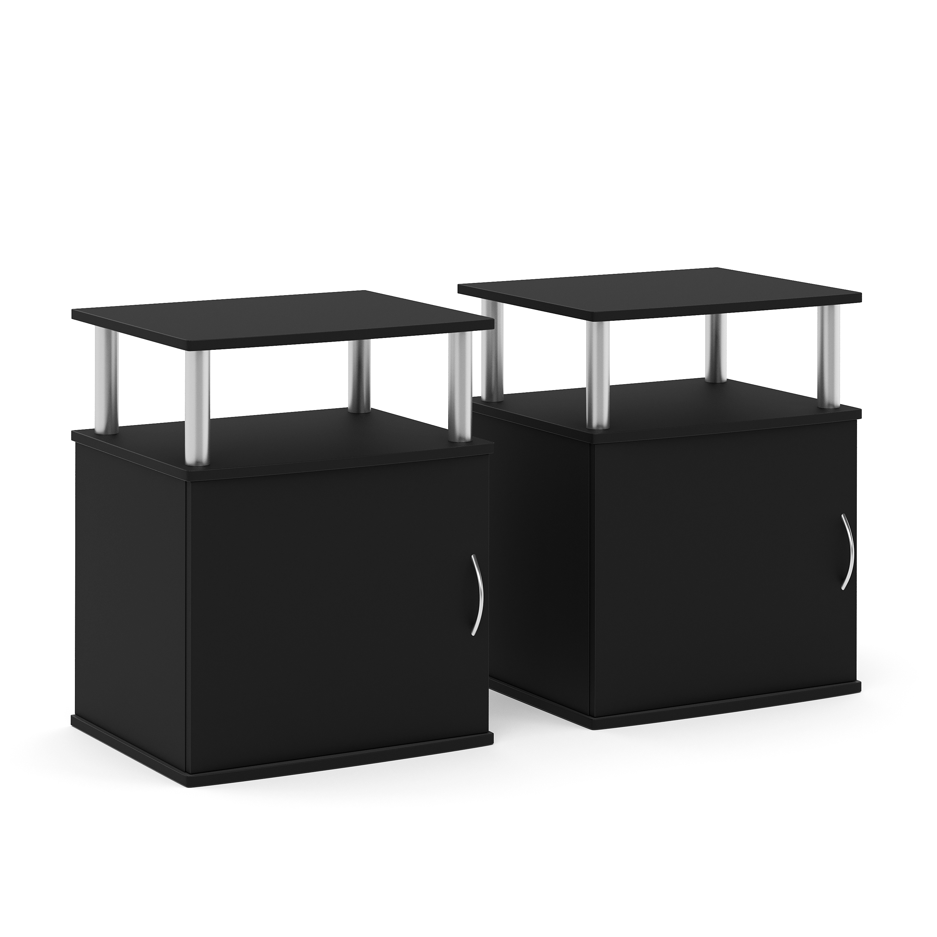 Nachttisch MODO 48 x 61 cm 2er Set schwarz