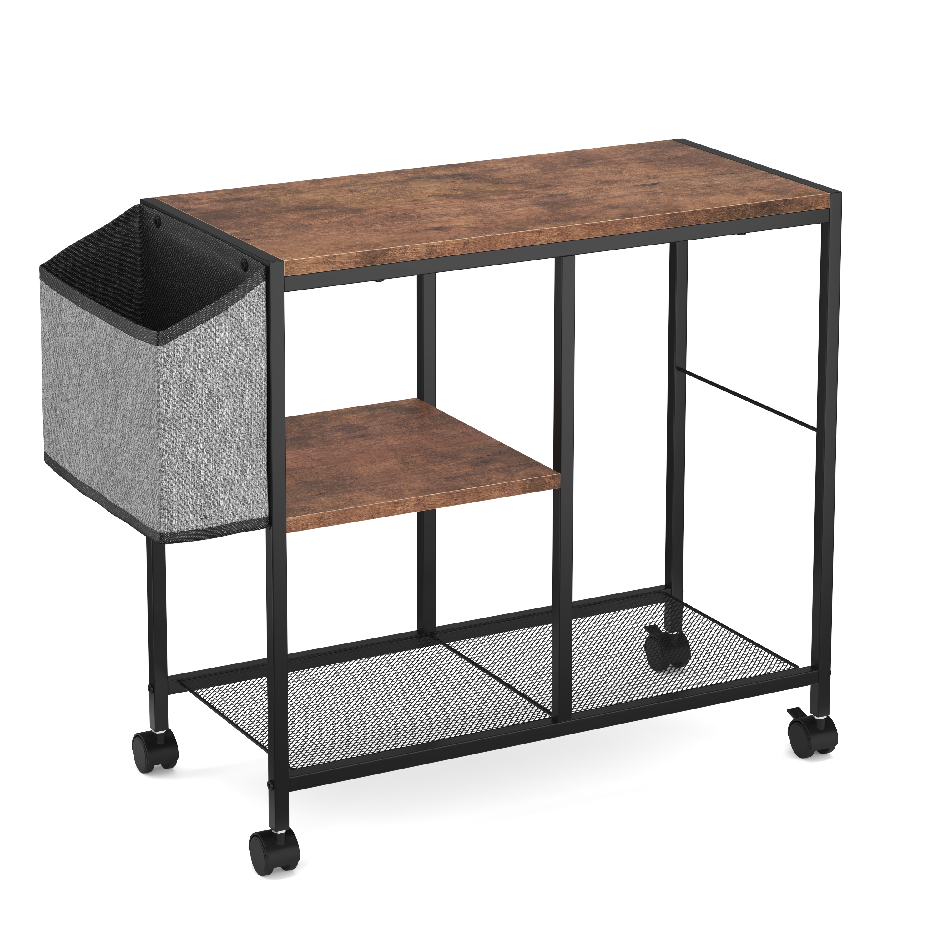 Druckerständer Vintage BONITA mit Rollen 63 x 60 x 30 cm