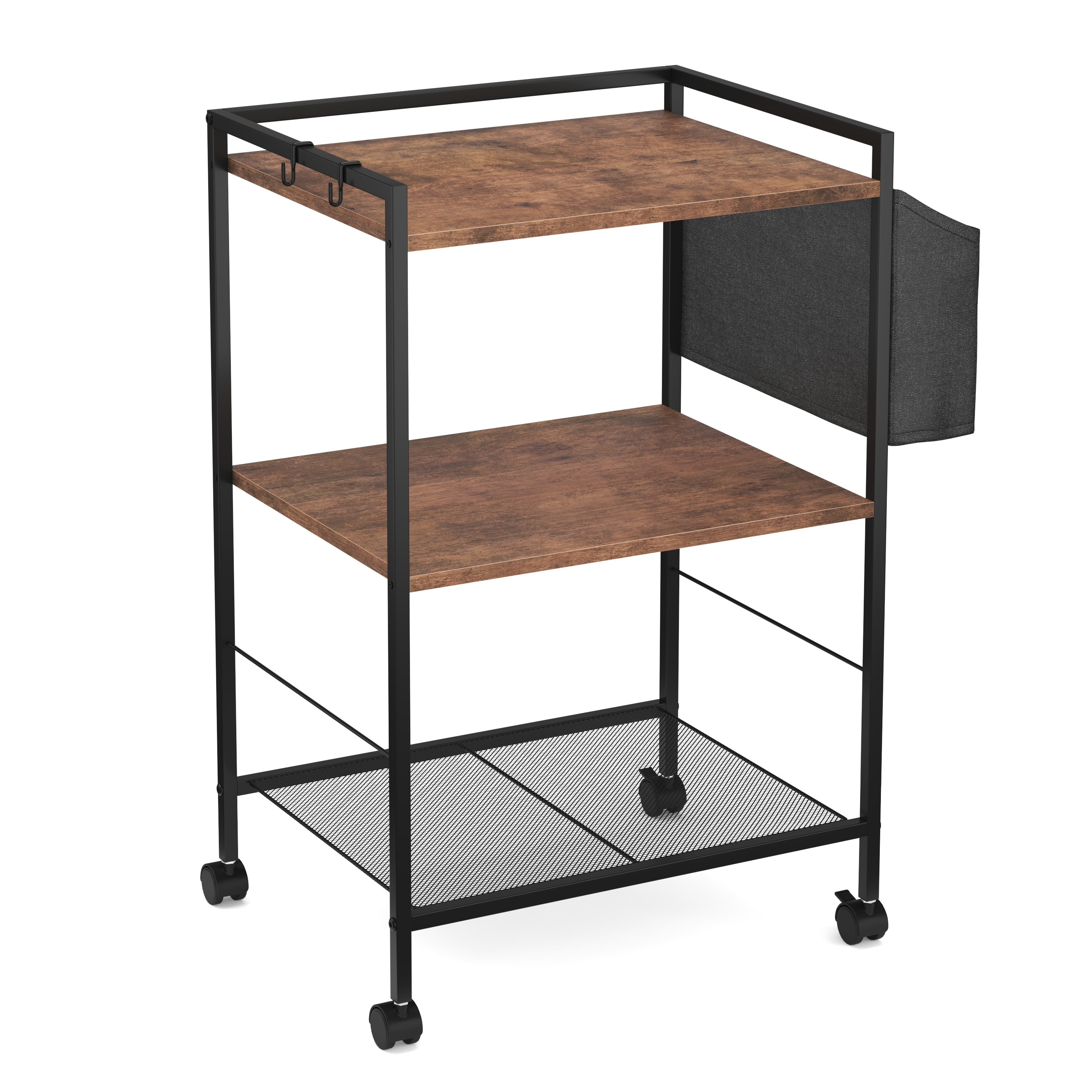 Druckerständer Vintage BONITA mit Rollen 52 x 81 x 40 cm