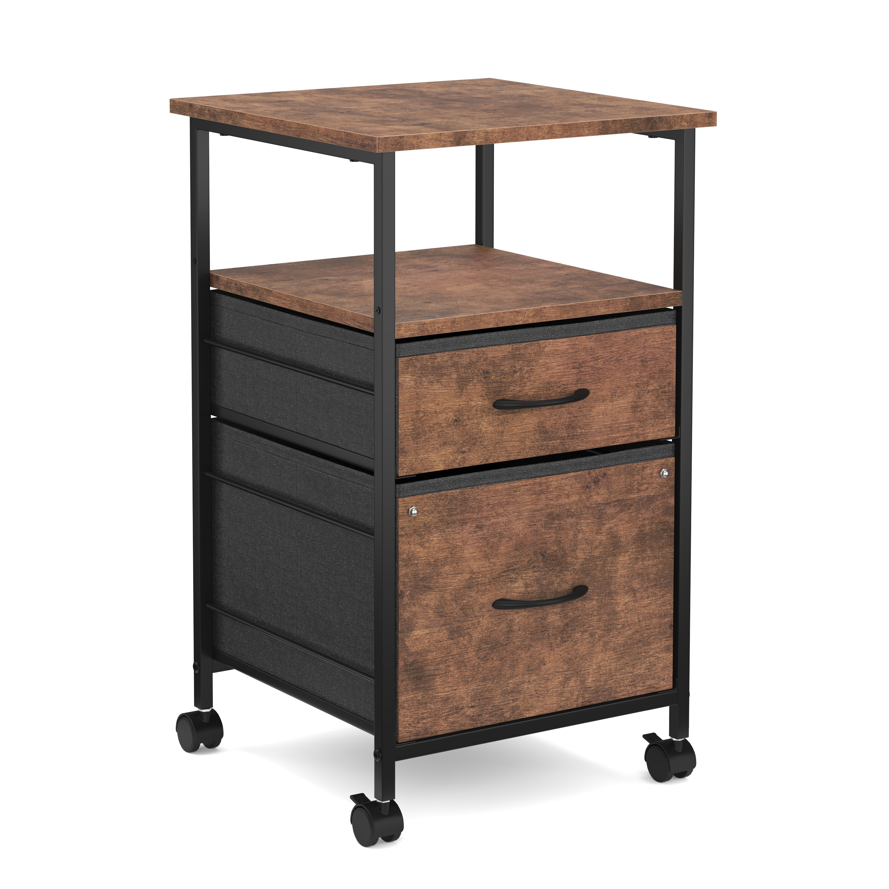 Korpus Vintage BONITA 40 x 68 x 40 cm 2 Stoffschubladen