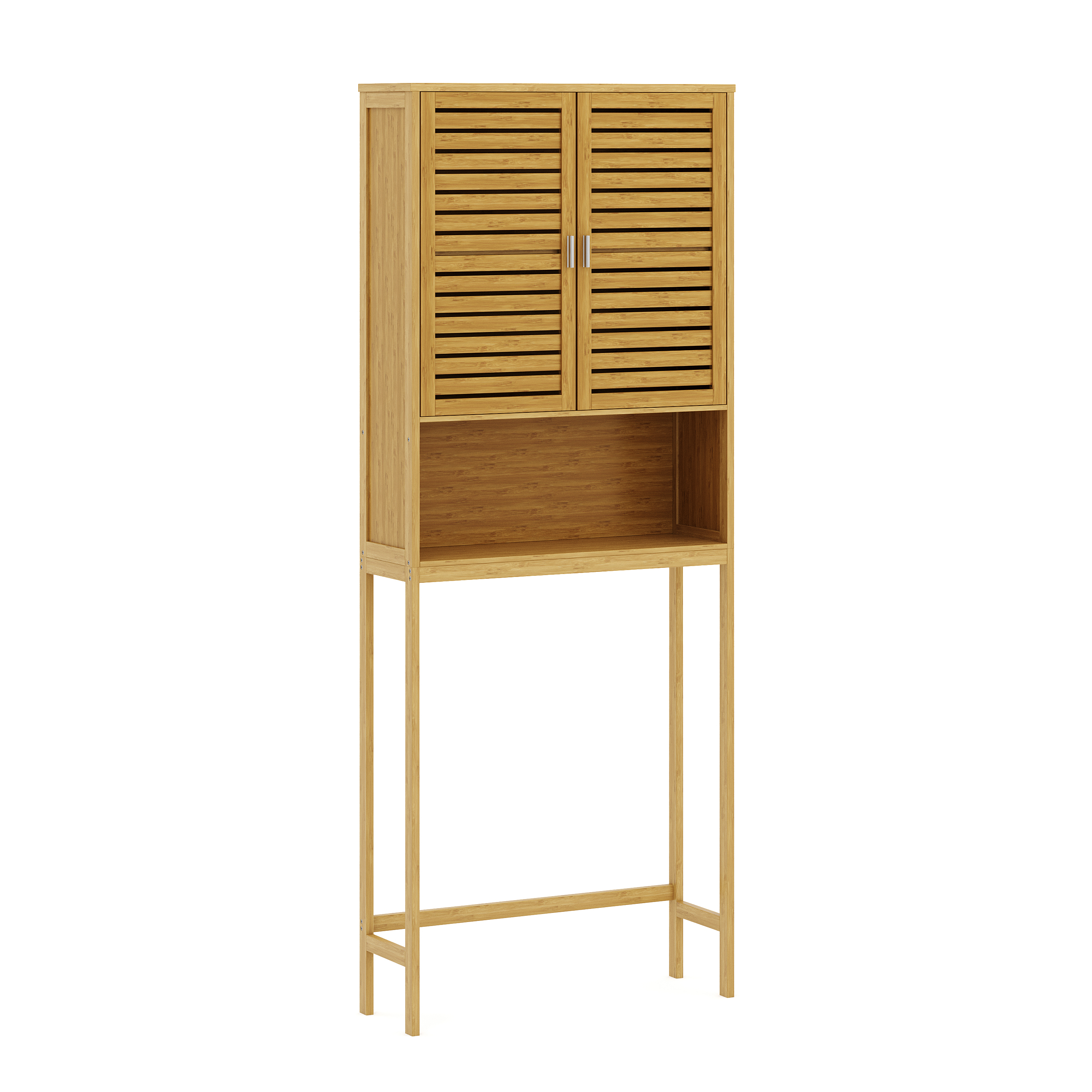 Image of Waschmaschinenschrank Bambus SUSU 176 x 70 x 23 cm natur