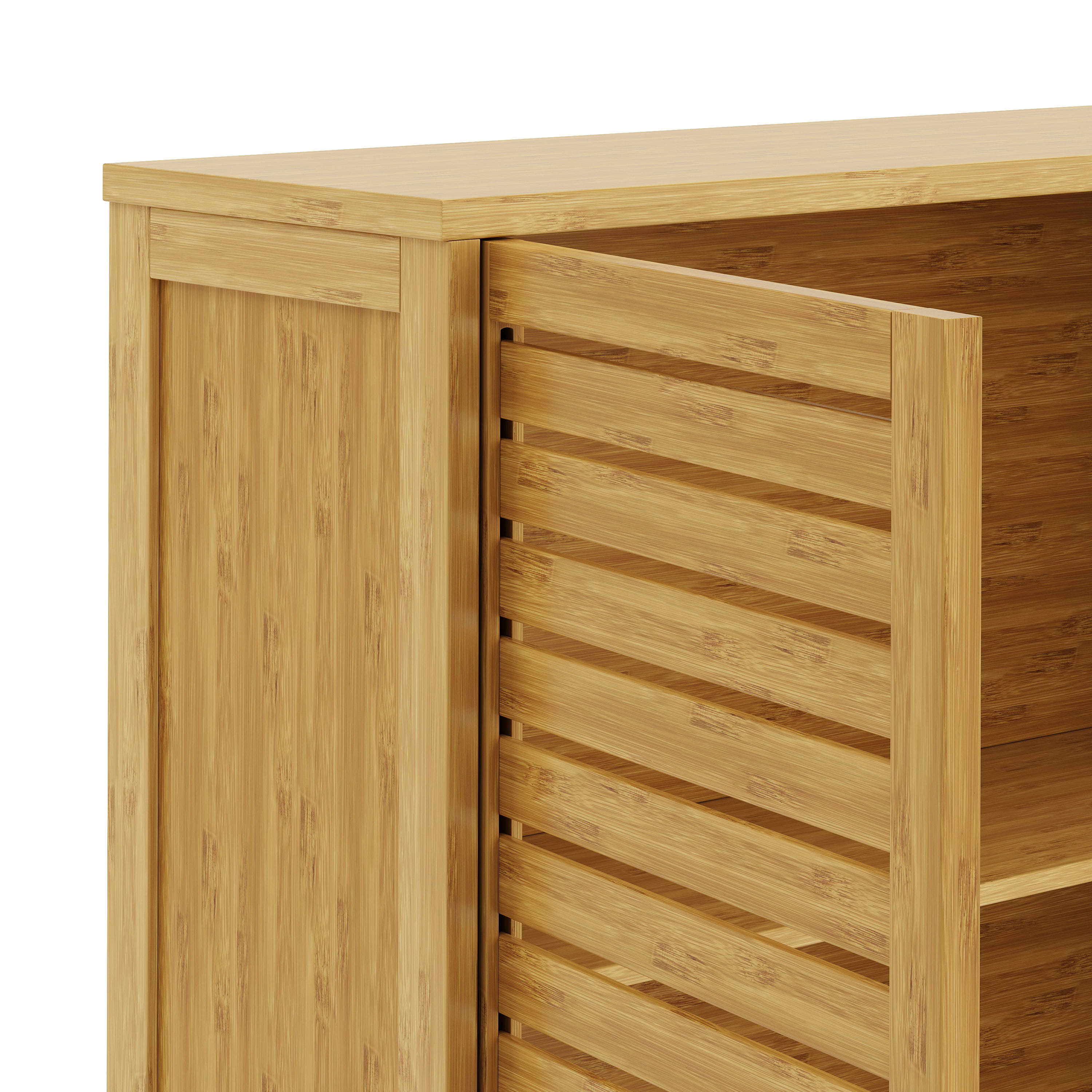 Waschmaschinenschrank Bambus SUSU 176 x 70 x 23 cm natur | GONSER.CH