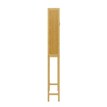 Waschmaschinenschrank Bambus SUSU 176 x 70 x 23 cm natur | GONSER.CH