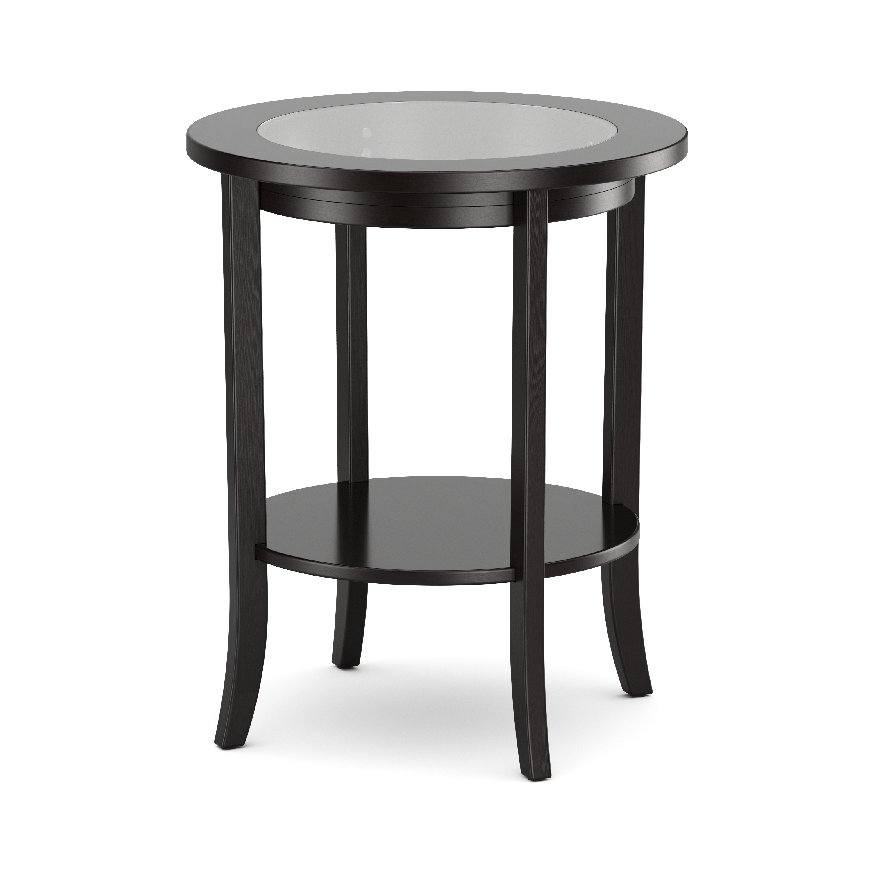 Beistelltisch Holz BAREL 47 x 57 cm schwarz