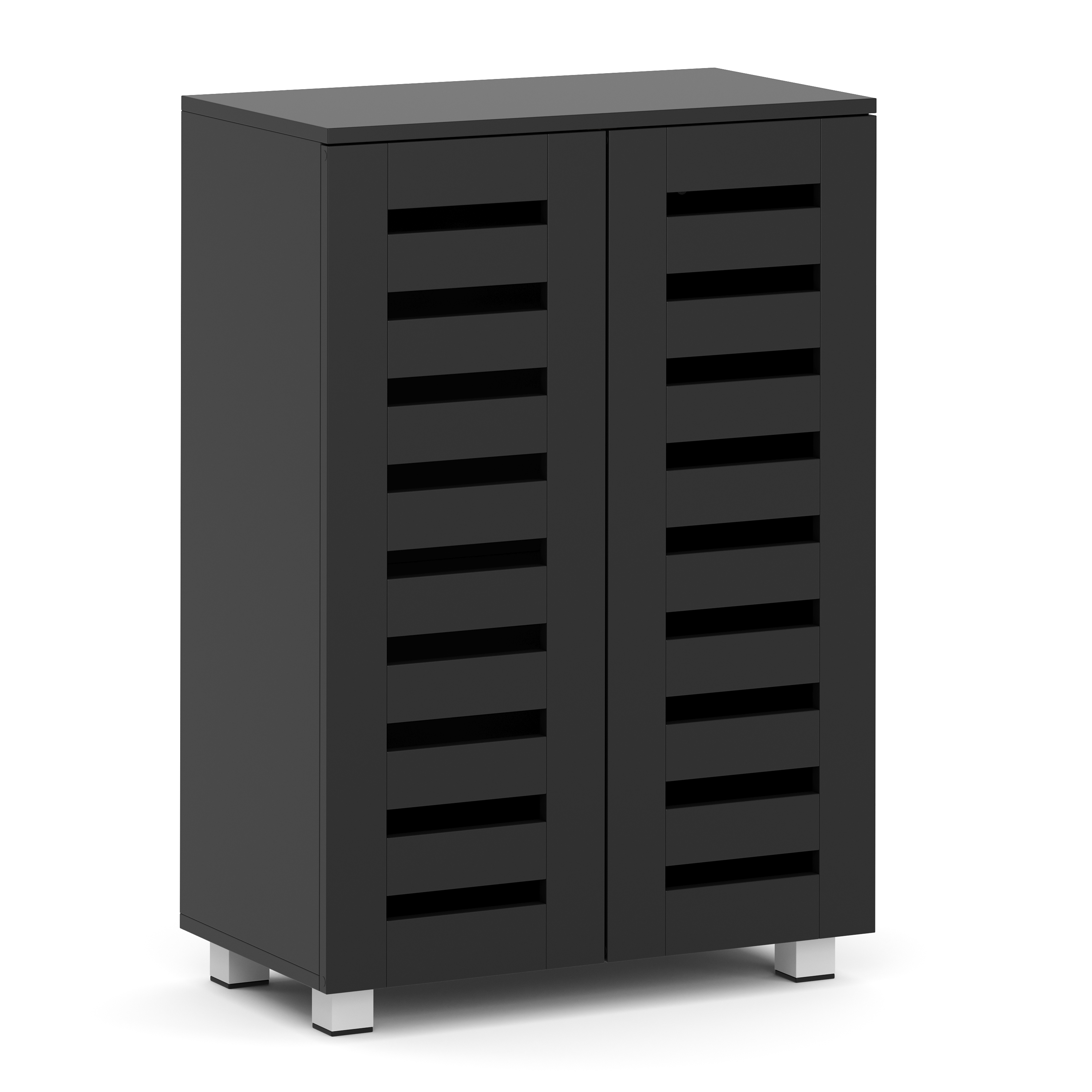 Schuhschrank EDDIE 60 x 33 x 87 cm schwarz