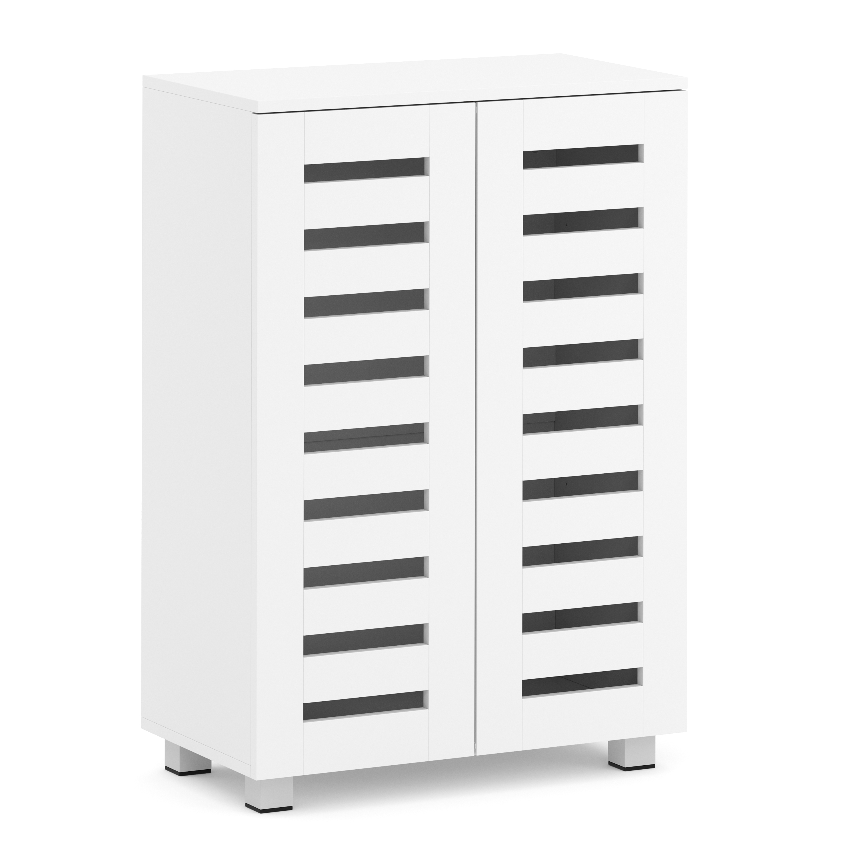 Schuhschrank EDDIE 60 x 33 x 87 cm weiss