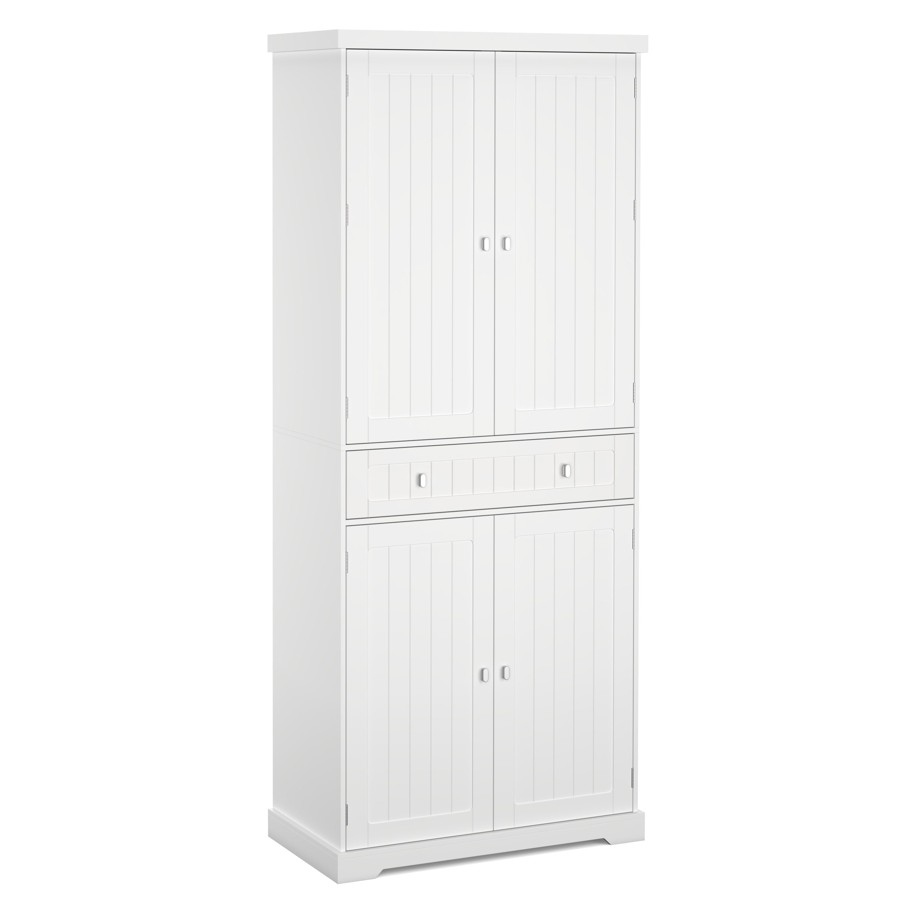 Image of Küchenbuffet Hochschrank 76 x 182 cm weiss