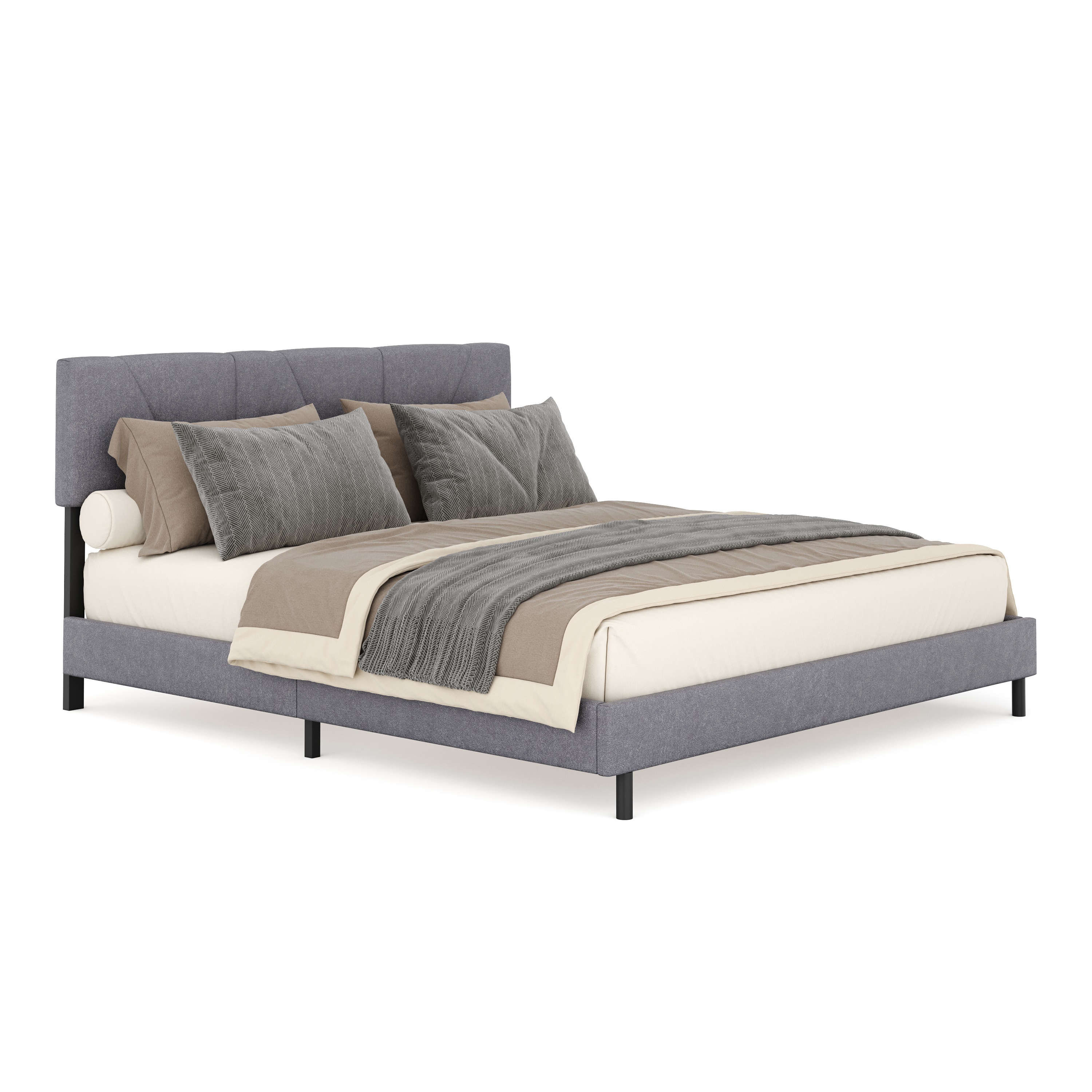 Polsterbett WESTIN 180 x 200 cm anthrazit