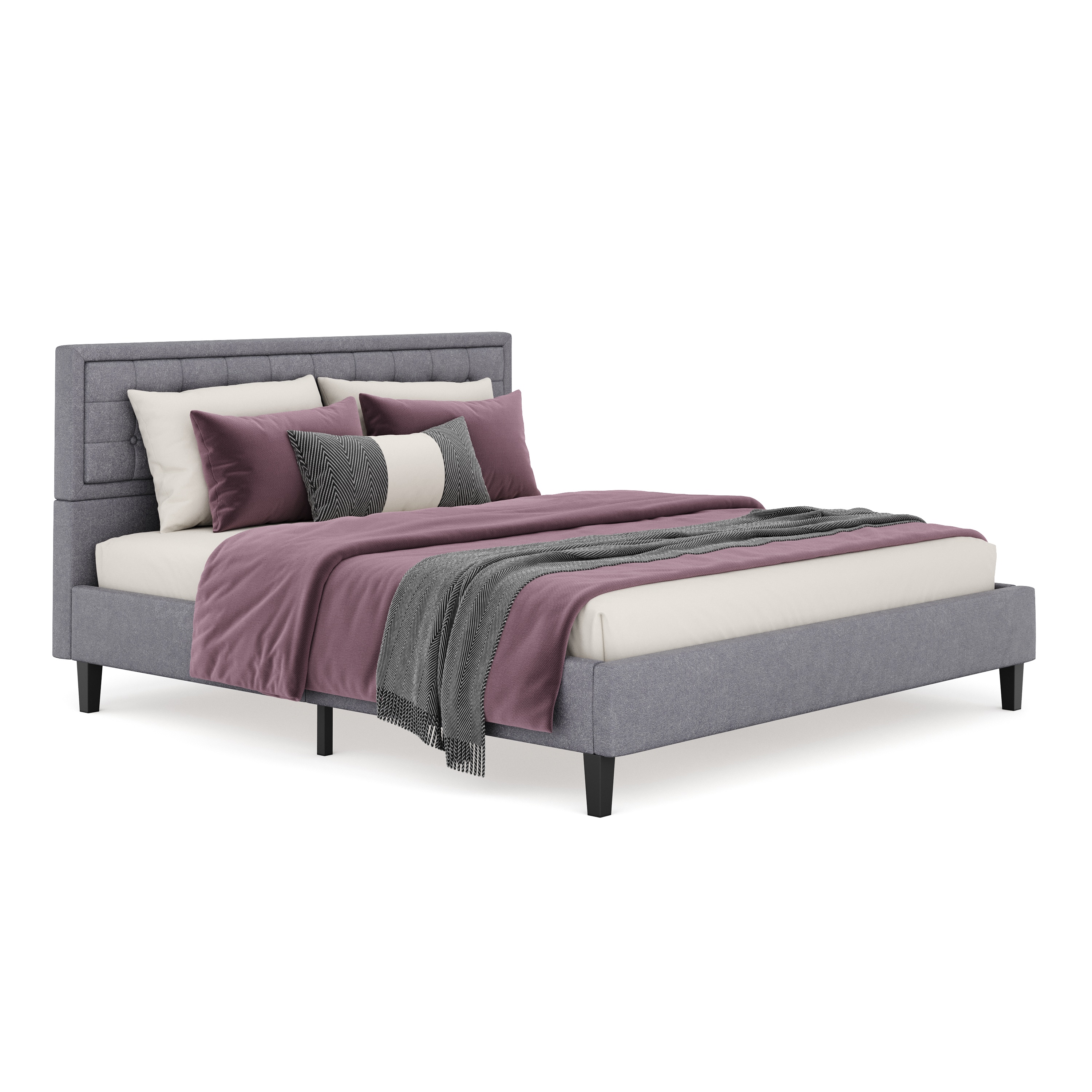 Image of Polsterbett SHERATON 180 x 200 cm anthrazit