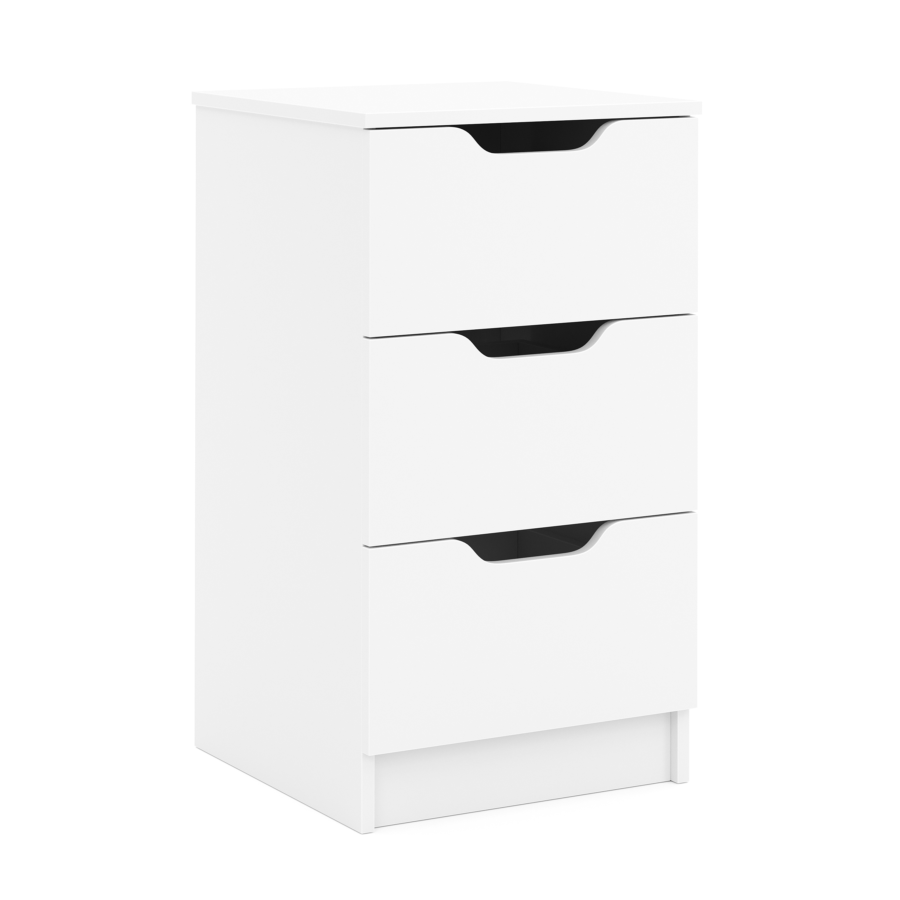 Kommode SENA 3 Schubladen 40 x 71 cm weiss