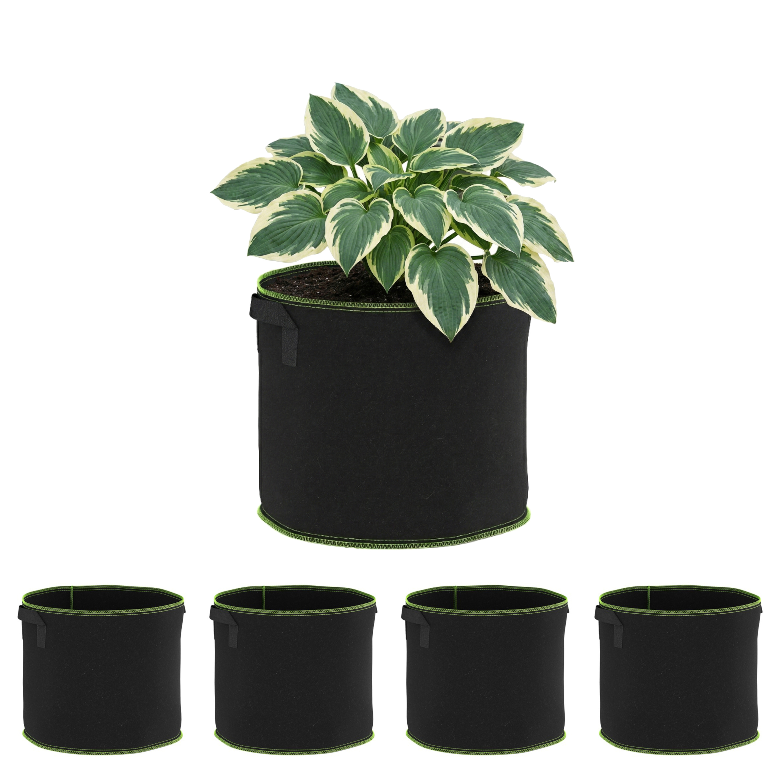 Pflanzsack mit Tragegriffen 5er Set 28L