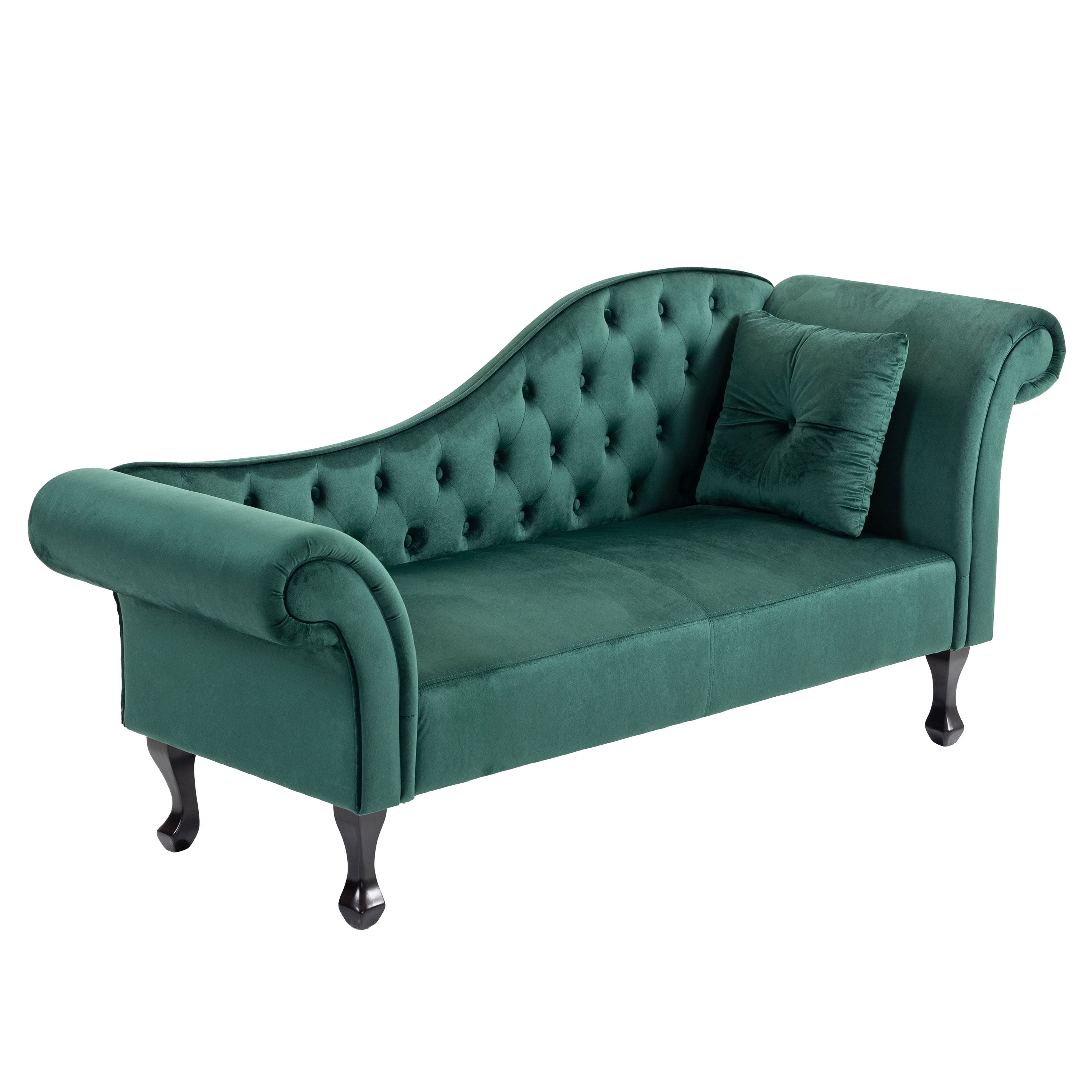 Image of Recamiere Samt REALON dunkelgrün