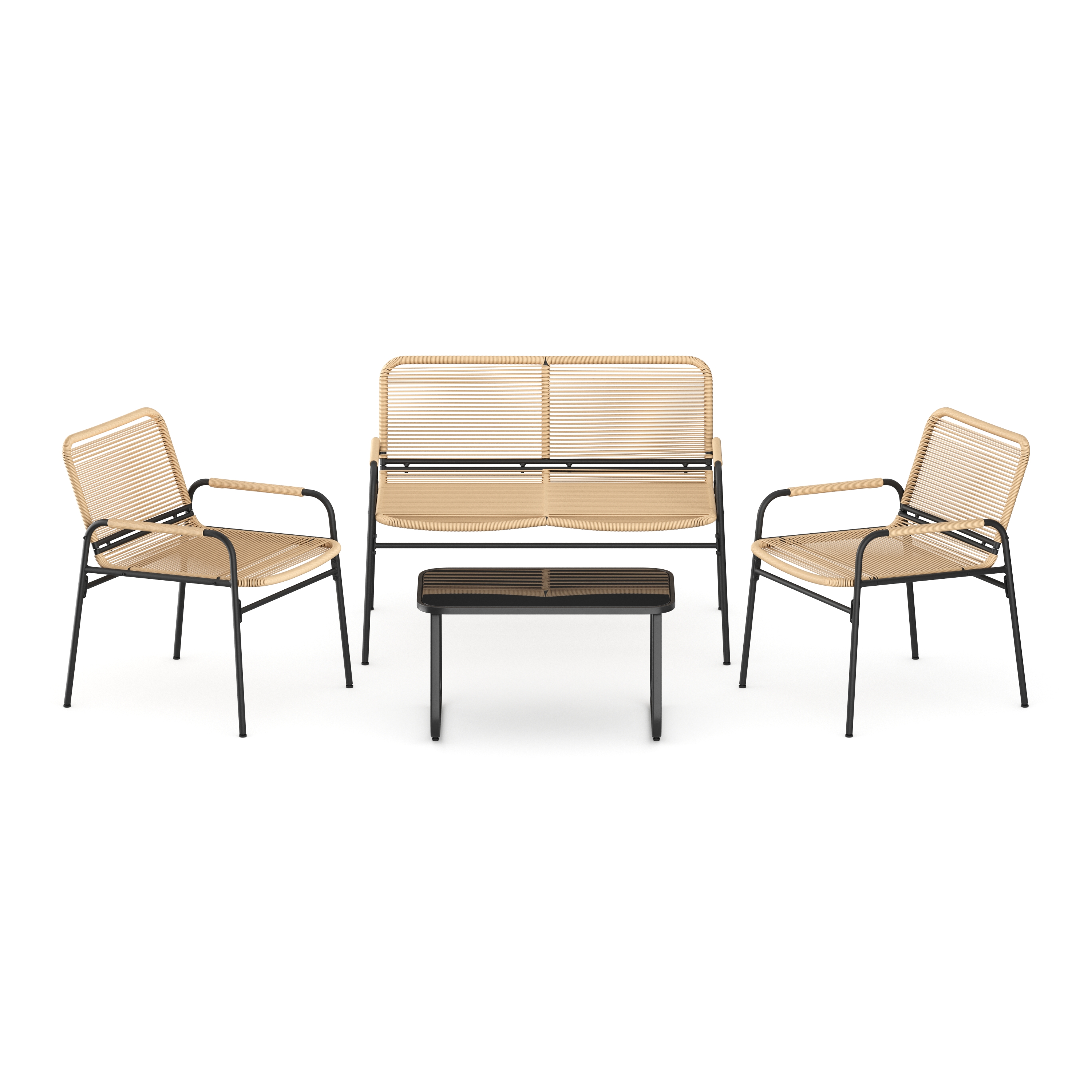 Image of Gartenmöbel Set AURA hellbraun