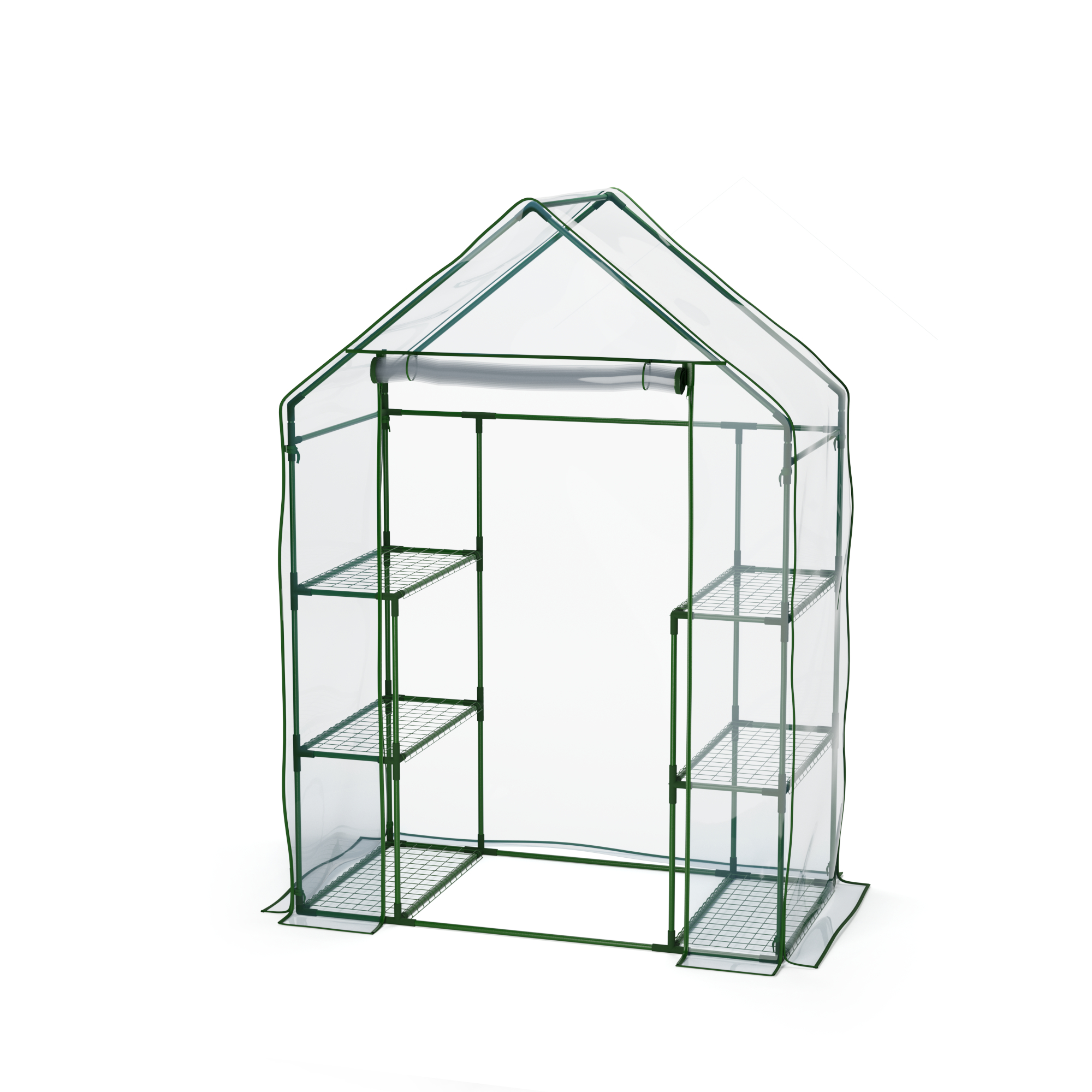 Gewächshaus 143 x 73 x 195 cm mit 6 Ablagen