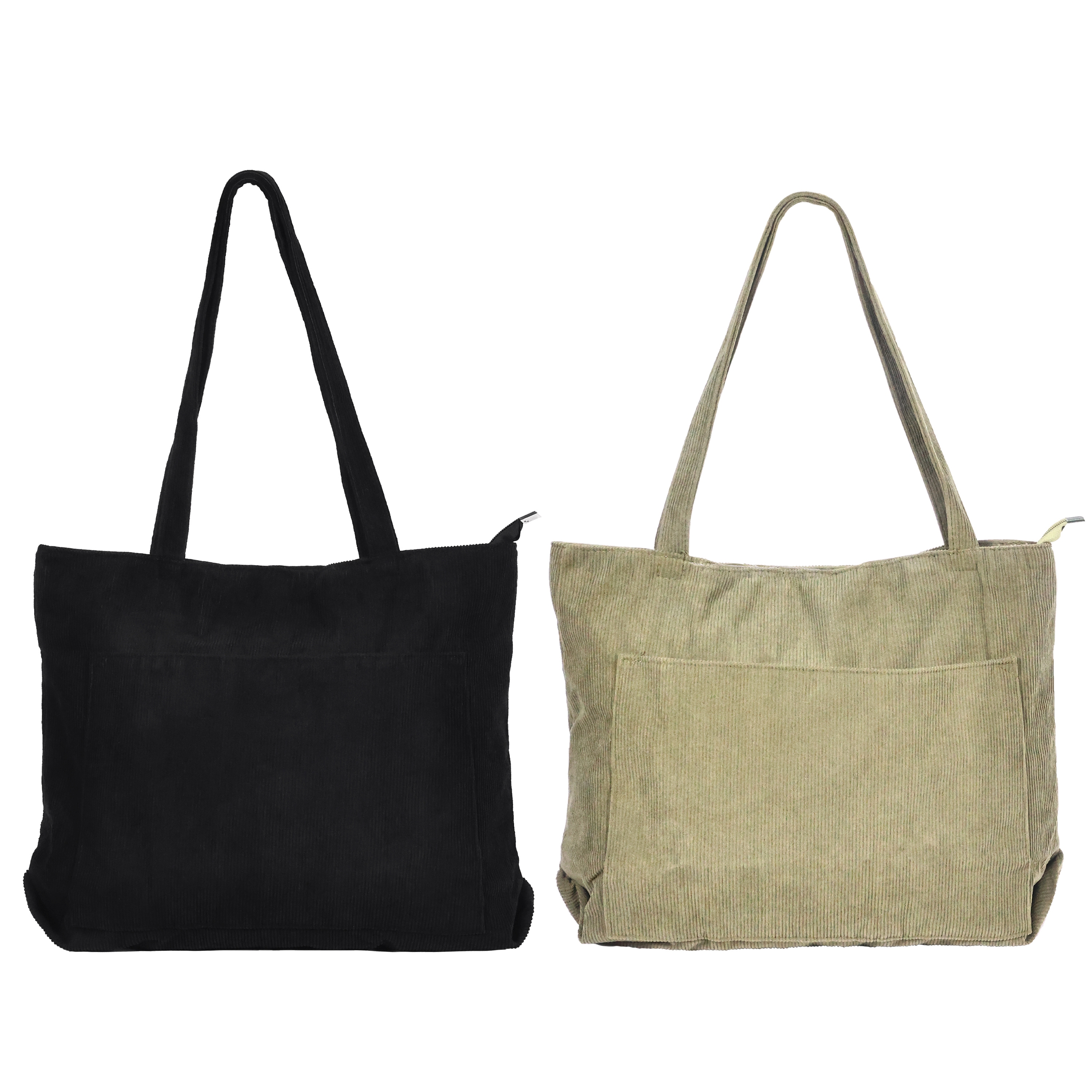 Image of Stofftasche ROSIE 2er Set beige/schwarz